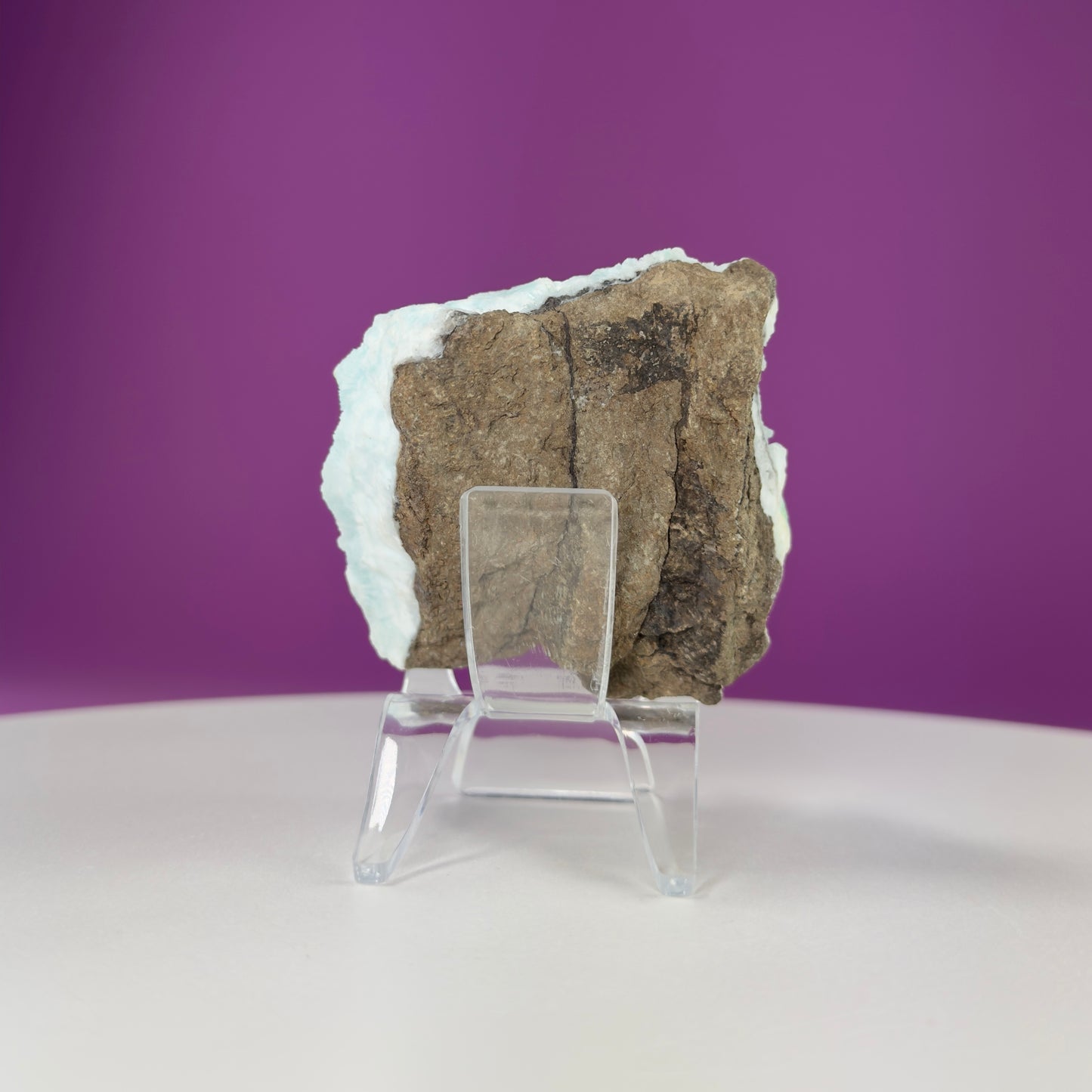 Blue Aragonite Specimen (Yunnan, China) (Includes Acrylic Stand)