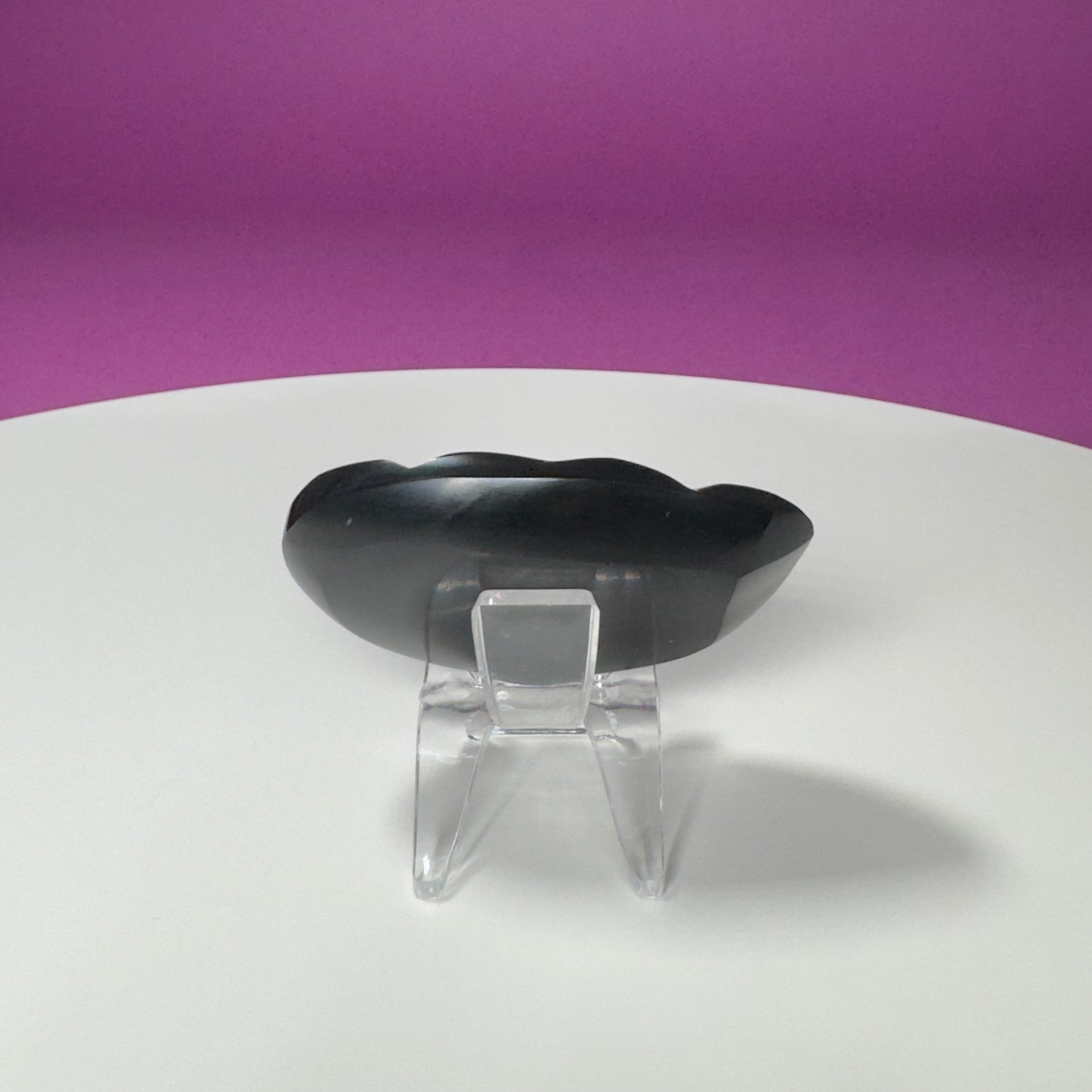 Rainbow Obsidian Double Heart Carving (Mexico) (Includes Acrylic Stand)