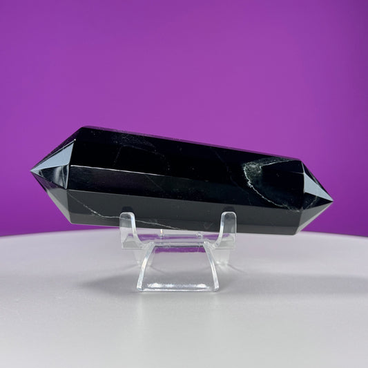 Black Nephrite Jade Vogel (Includes Acrylic Stand) (Western Australia)