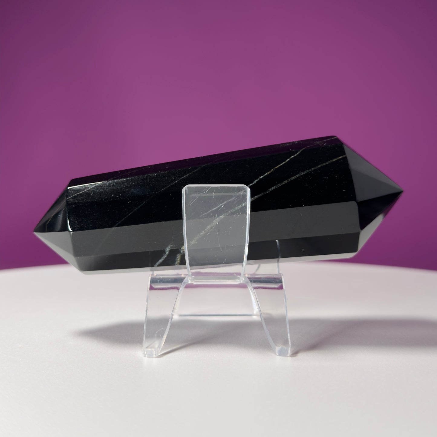 Black Nephrite Jade Vogel (Includes Acrylic Stand) (Western Australia)