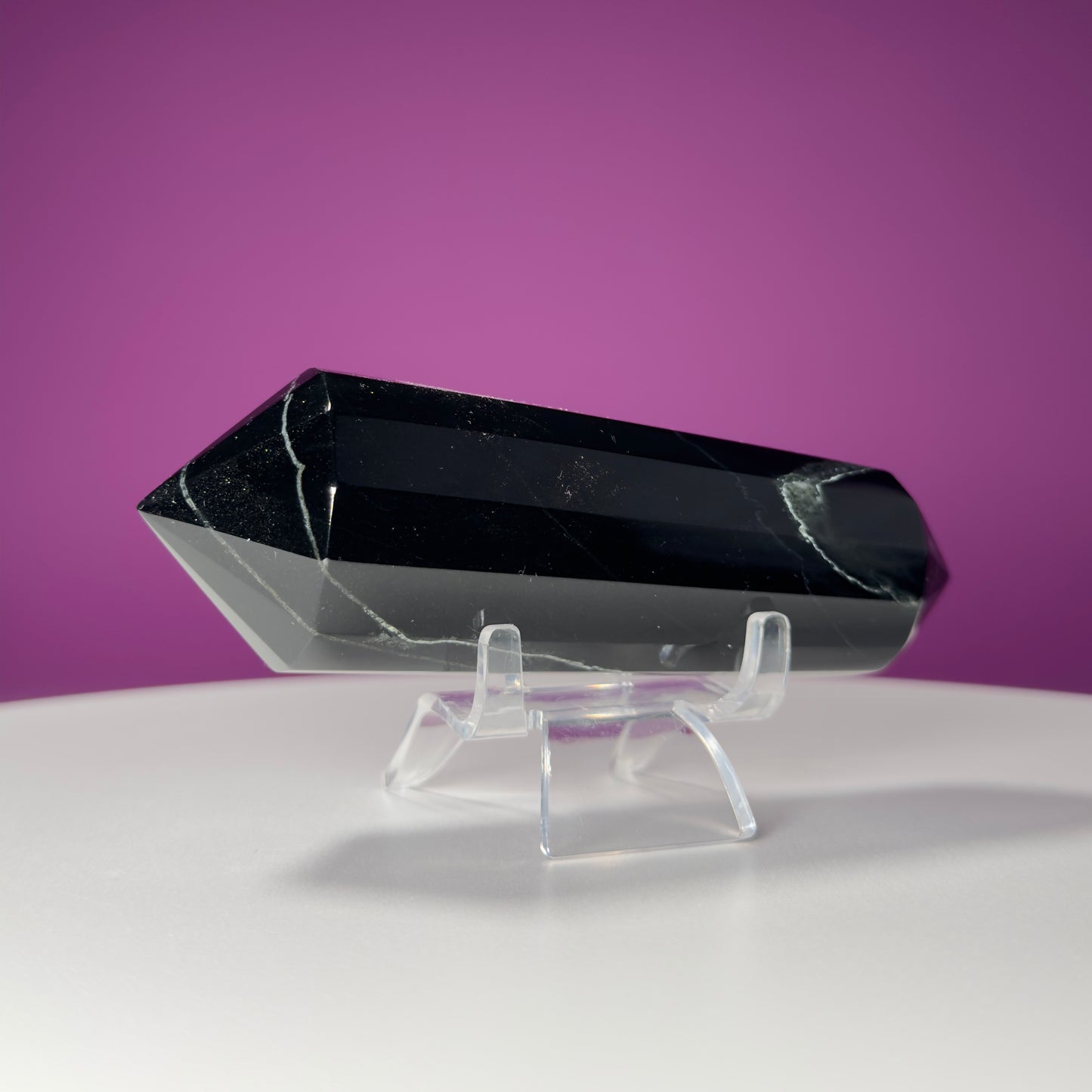 Black Nephrite Jade Vogel (Includes Acrylic Stand) (Western Australia)