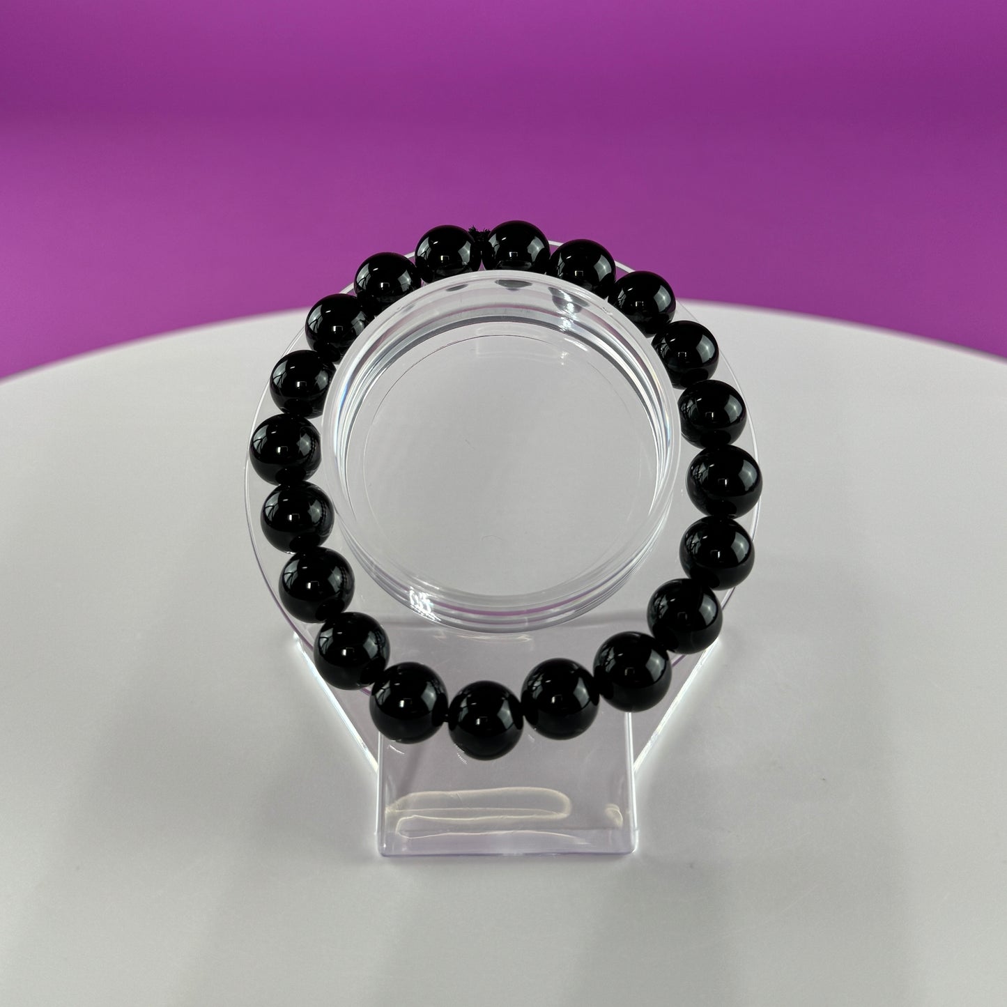 Black Obsidian Bracelet-10 Millimeter Beads