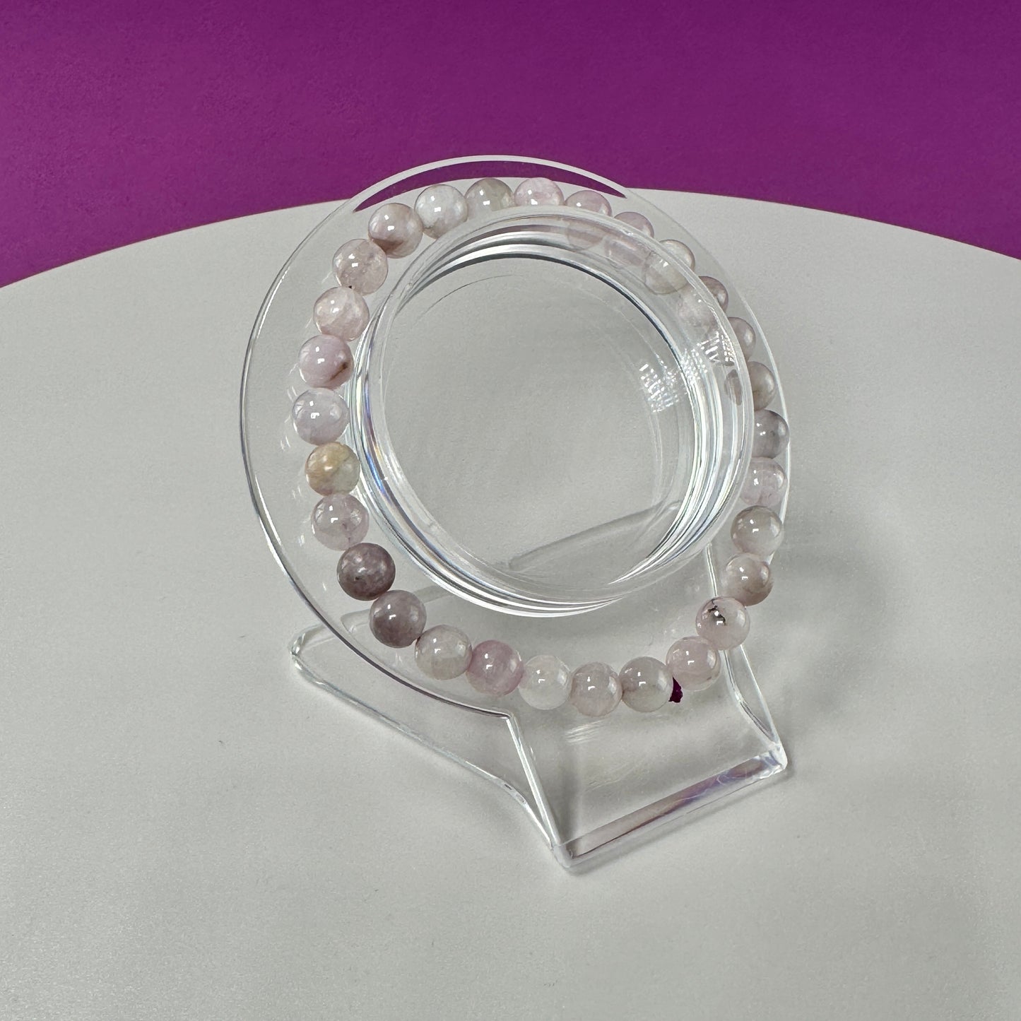 Kunzite Bracelet- 6 Millimeter Beads