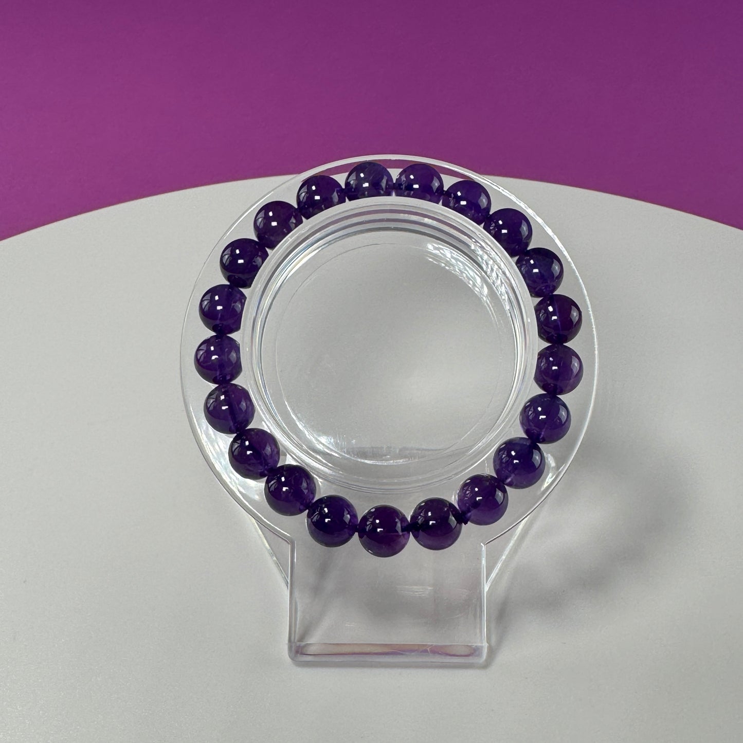Amethyst Bracelet - 8 Millimeter Beads