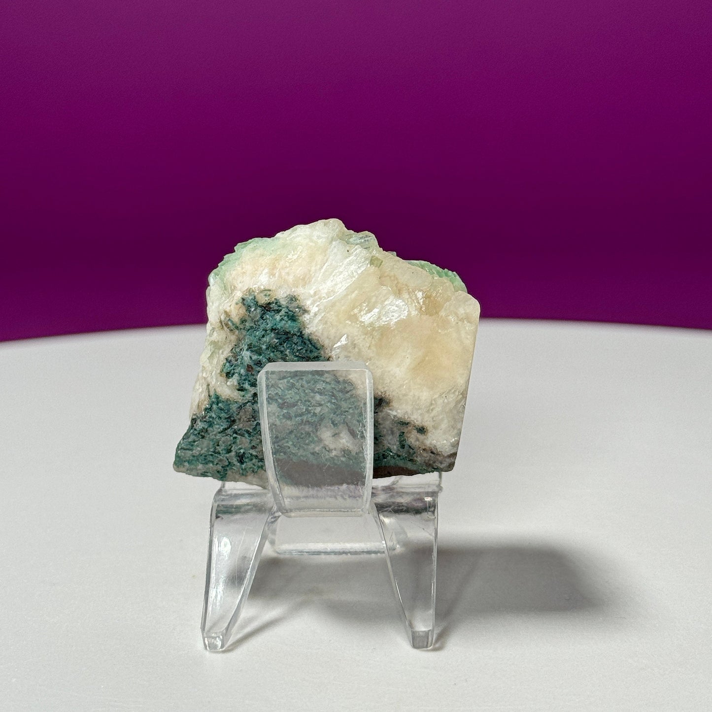 Green Apophyllite (India) (Includes Acrylic Stand)