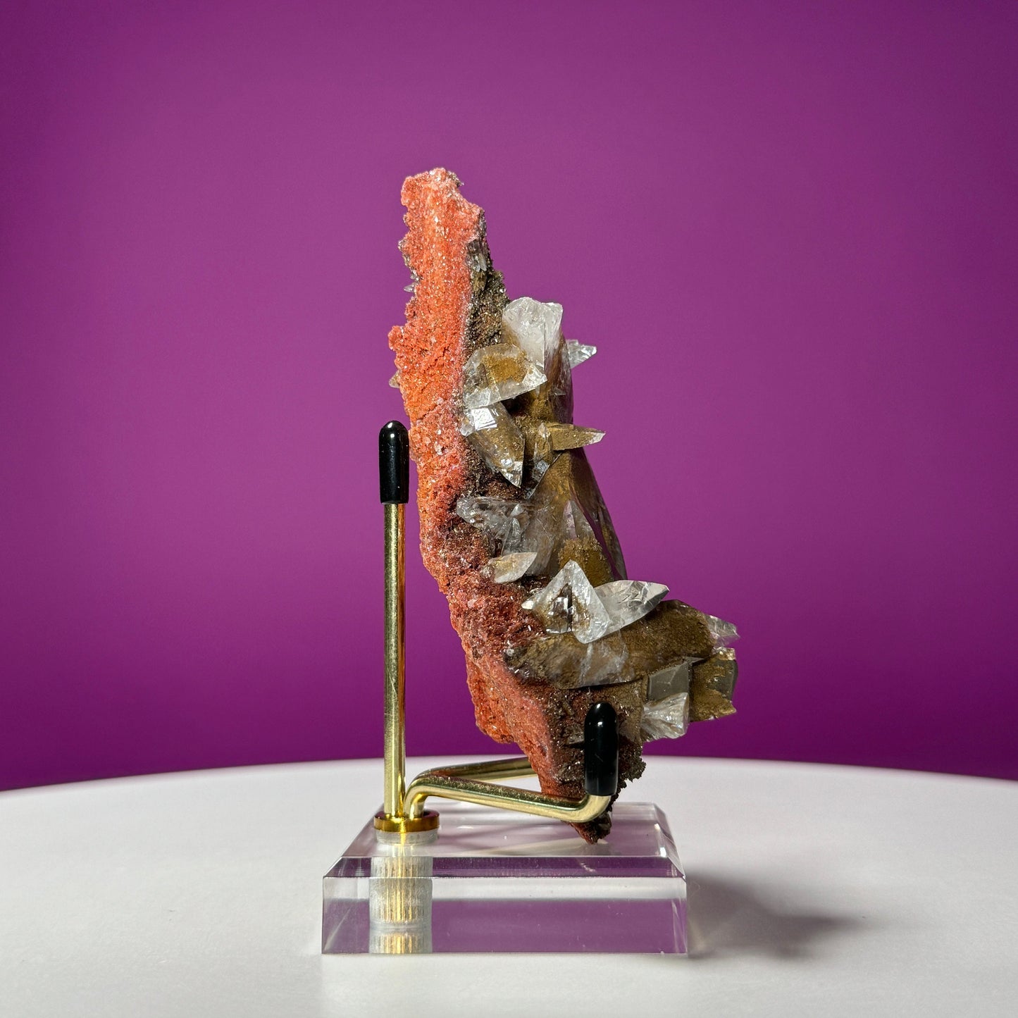 Calcite Specimen (Leiping Mine, Hunan, Guangxi, China) (Includes Metal/Acrylic Stand)