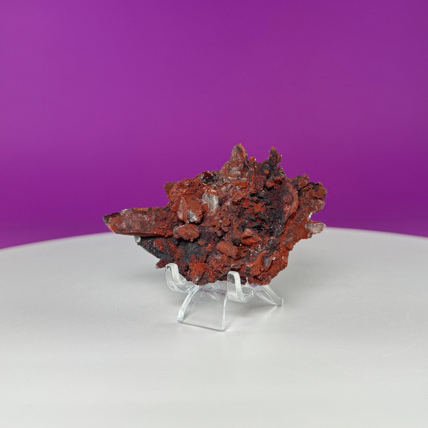 Fire Quartz Specimen (Includes Acrylic Stand)