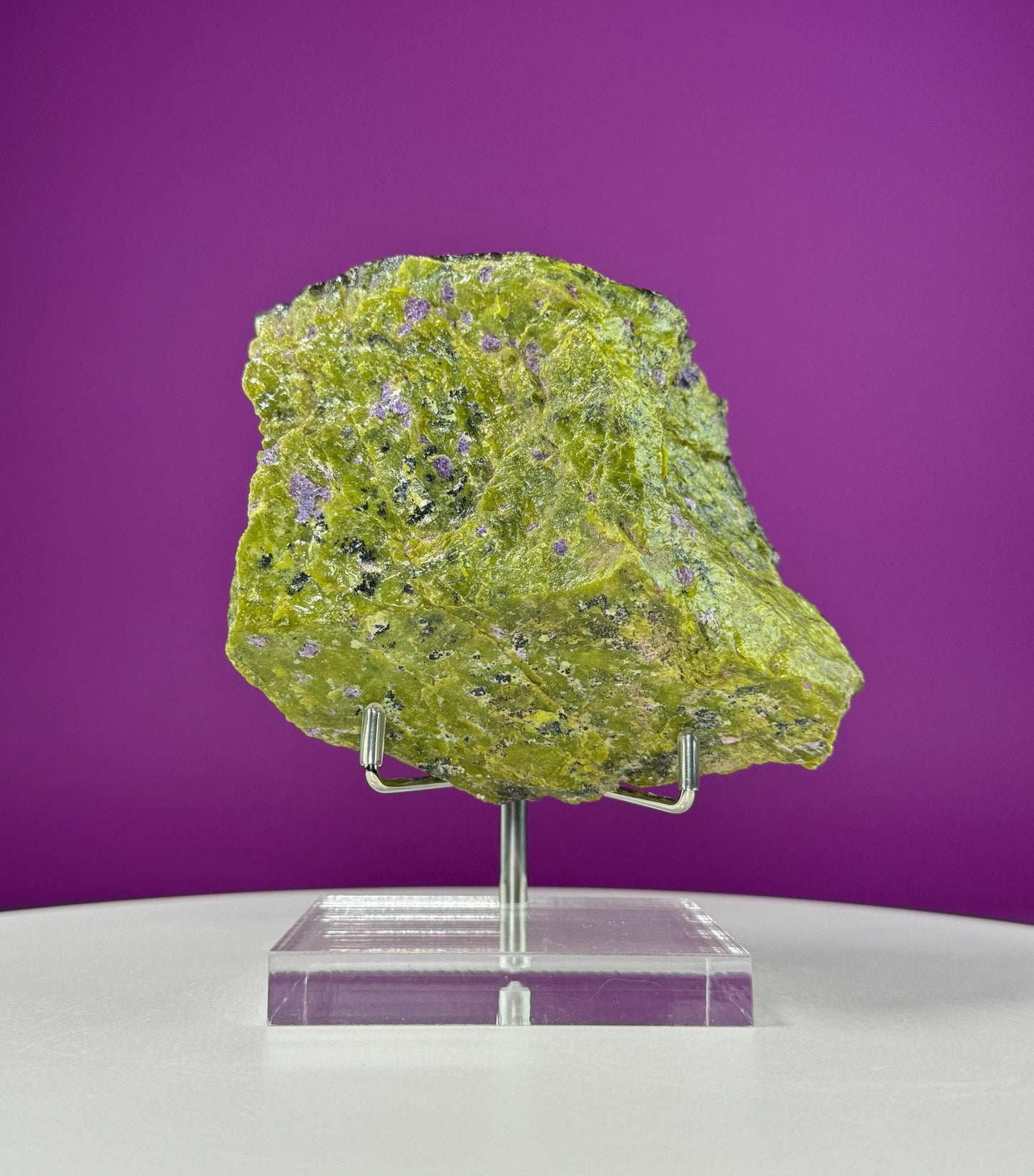 Atlantisite Specimen (Tasmania, Australia) (Includes Metal/Acrylic Stand)