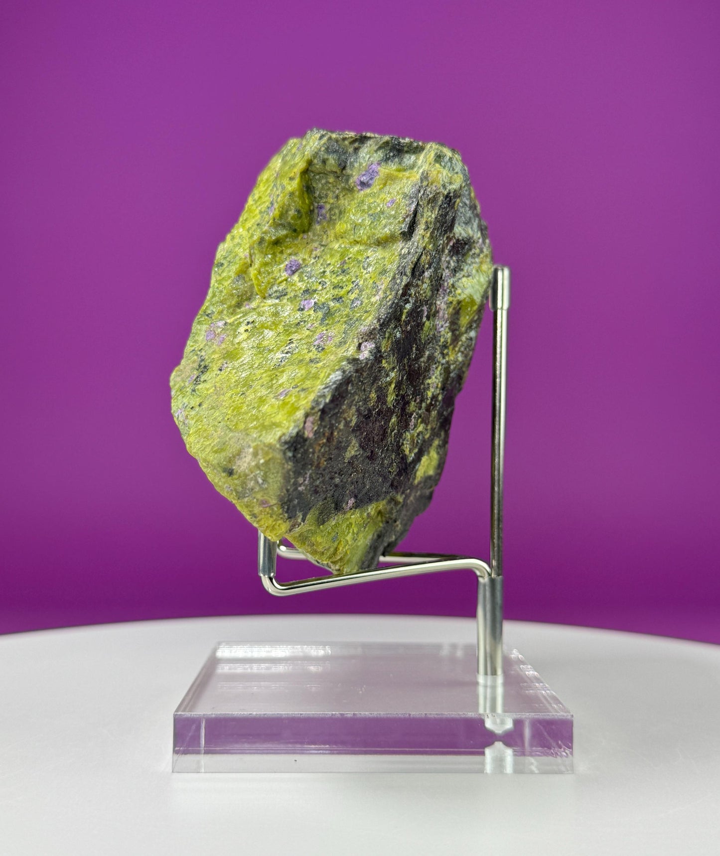 Atlantisite Specimen (Tasmania, Australia) (Includes Metal/Acrylic Stand)