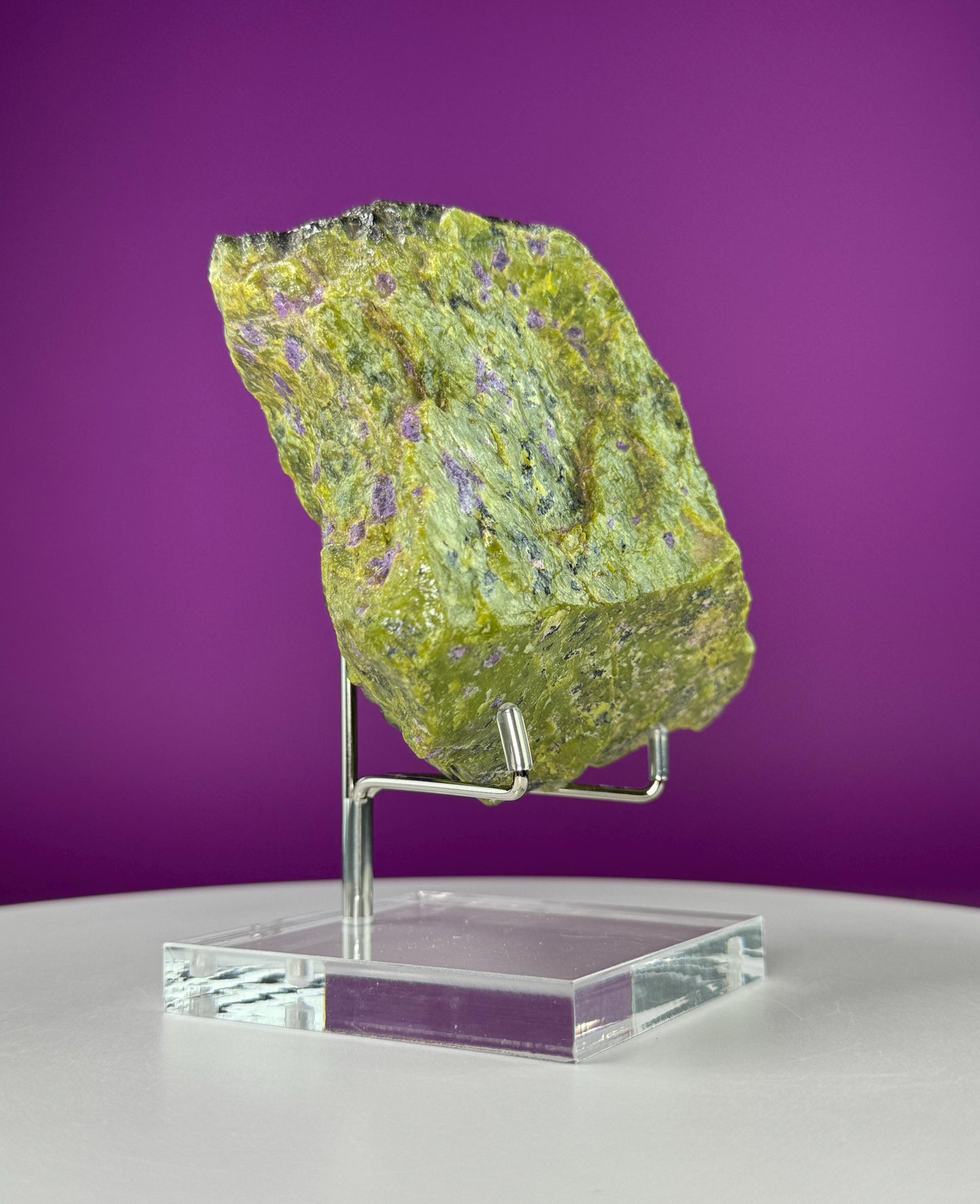 Atlantisite Specimen (Tasmania, Australia) (Includes Metal/Acrylic Stand)
