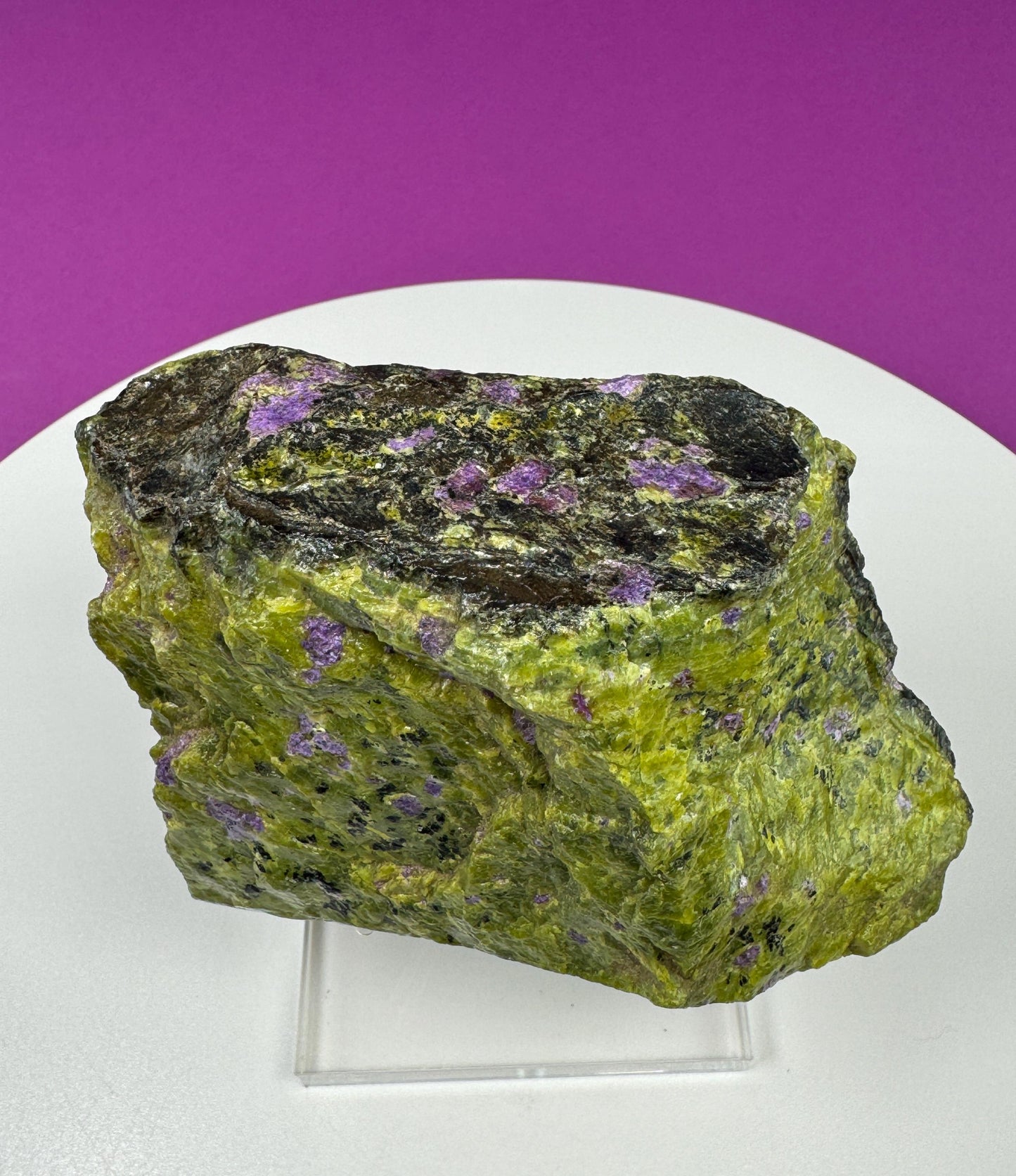 Atlantisite Specimen (Tasmania, Australia) (Includes Metal/Acrylic Stand)