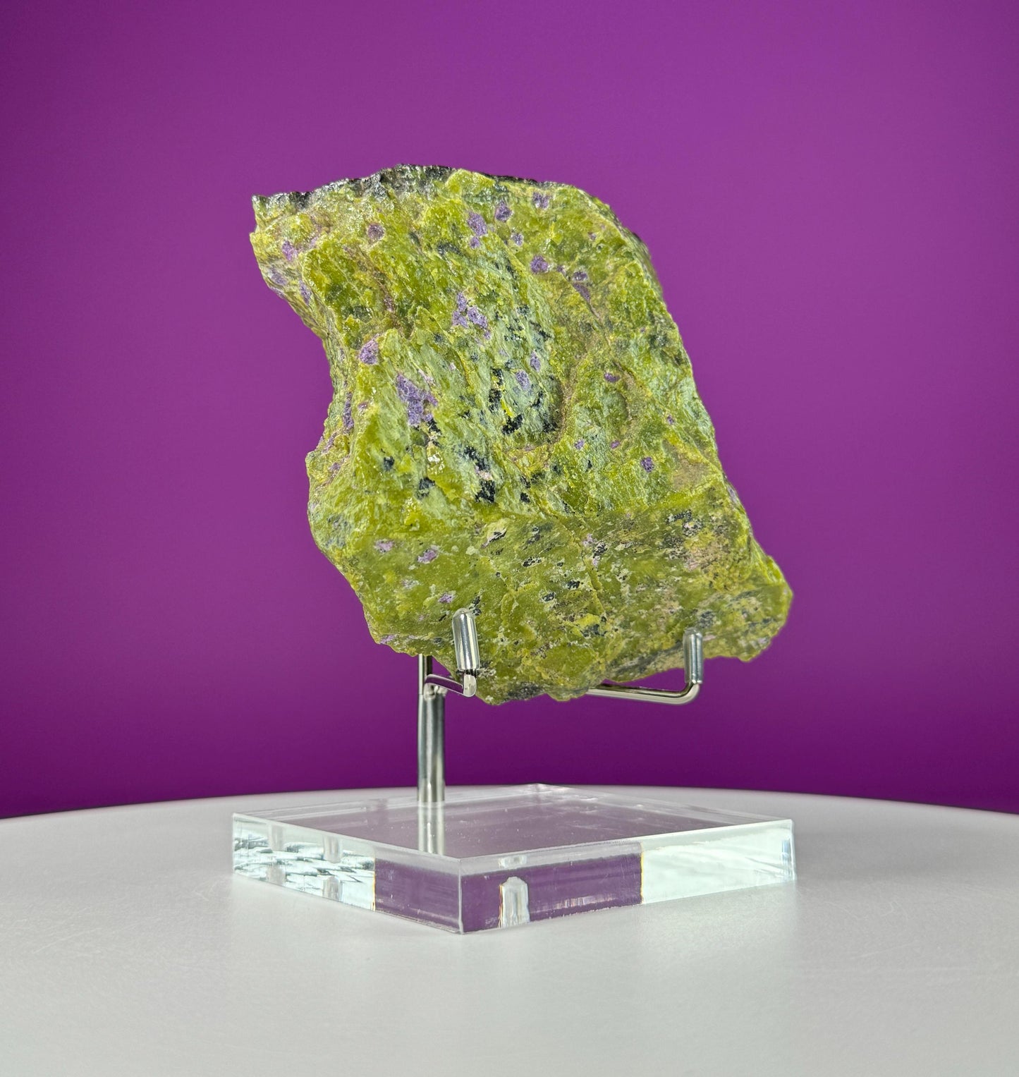 Atlantisite Specimen (Tasmania, Australia) (Includes Metal/Acrylic Stand)