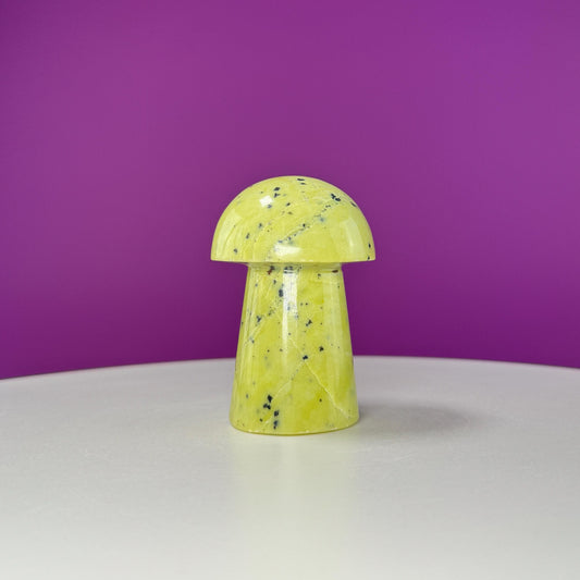 Serpentine Mushroom Carving