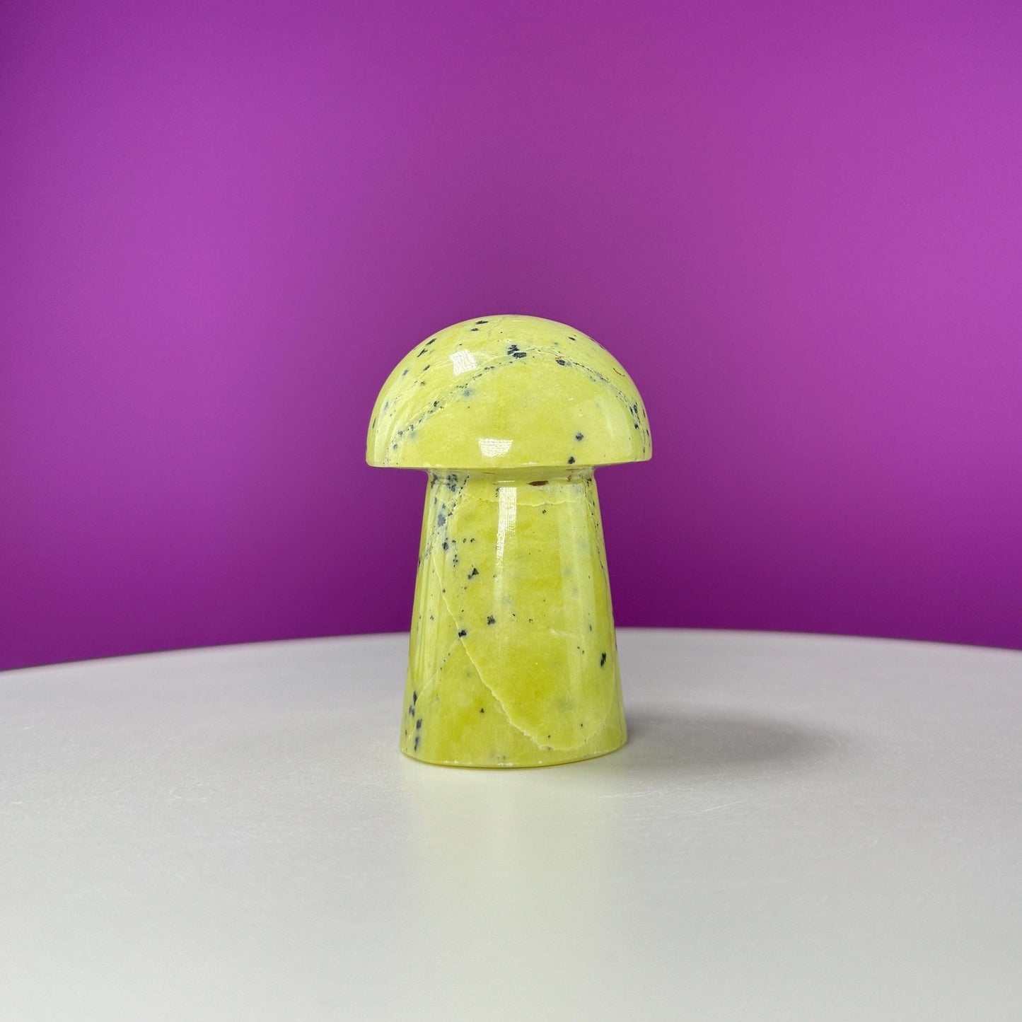 Serpentine Mushroom Carving