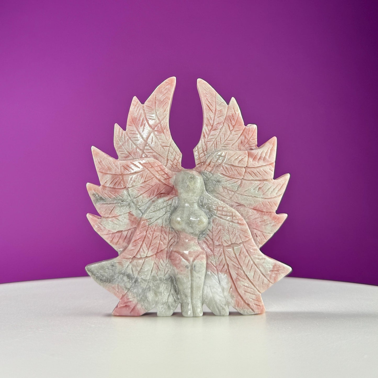 Pink Opal Angel (Option With or Without Stand)