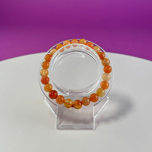 Carnelian Bracelet - 8 Millimeter Beads