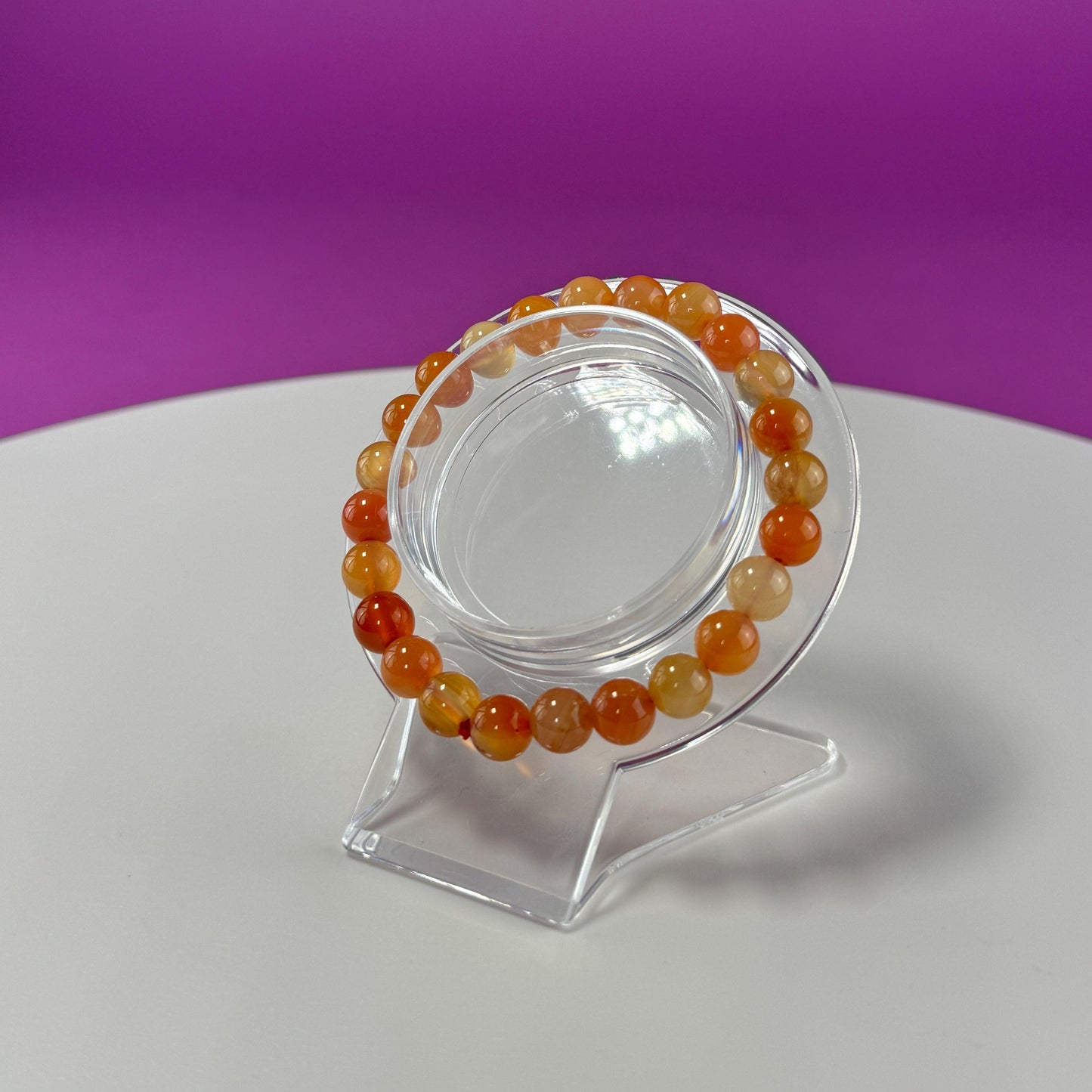 Carnelian Bracelet - 8 Millimeter Beads