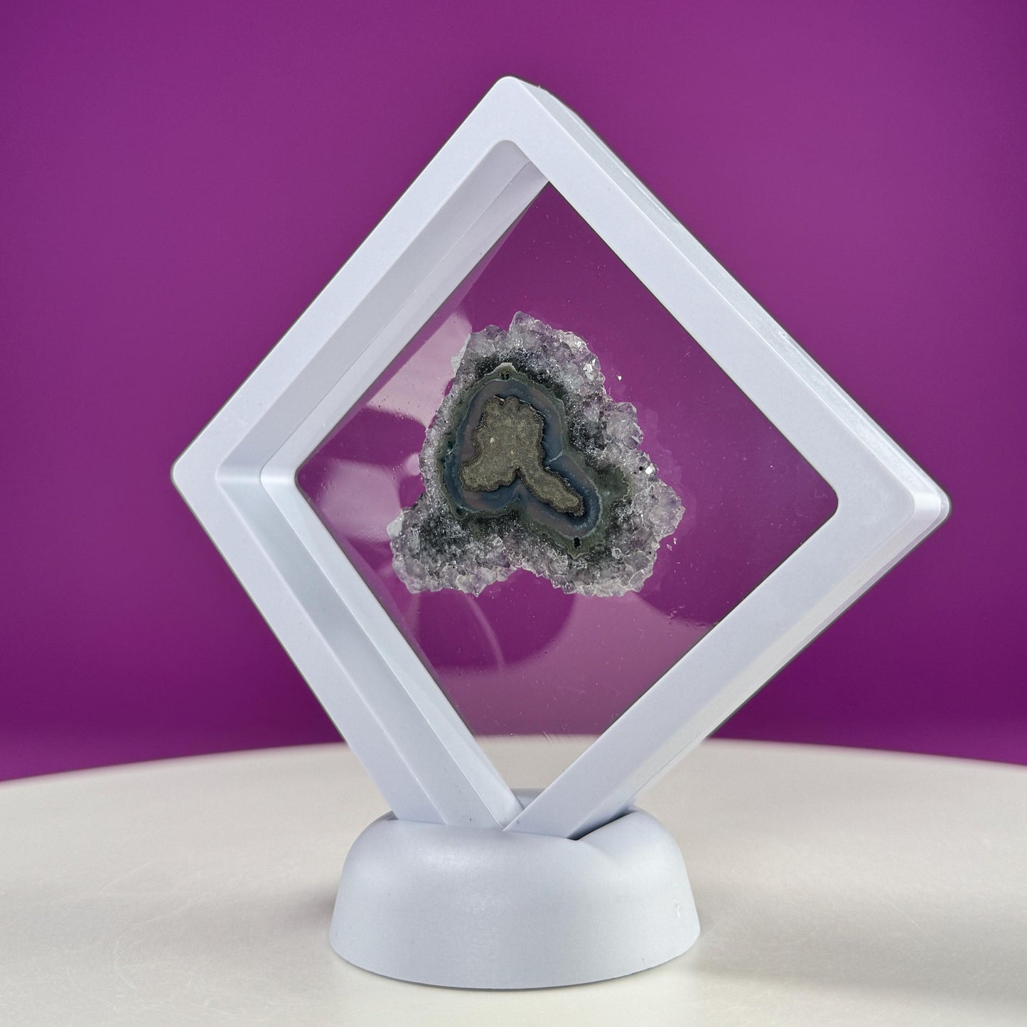 Stalactite Slice, Stalactite Eye (Uruguay) (Includes Display Stand)