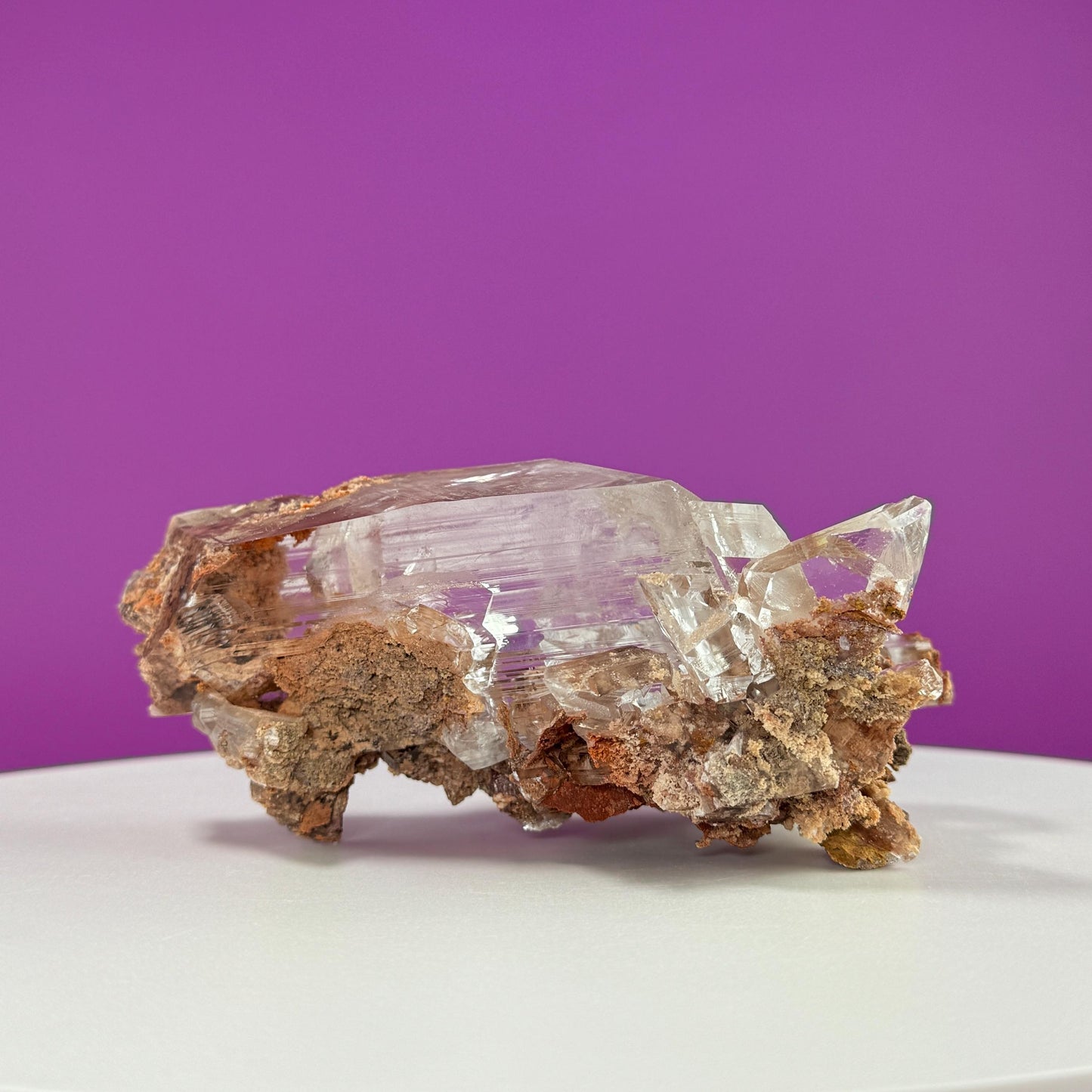 Selenite on Matrix-New Find!!! (Bermejillo, Durango, Mexico)