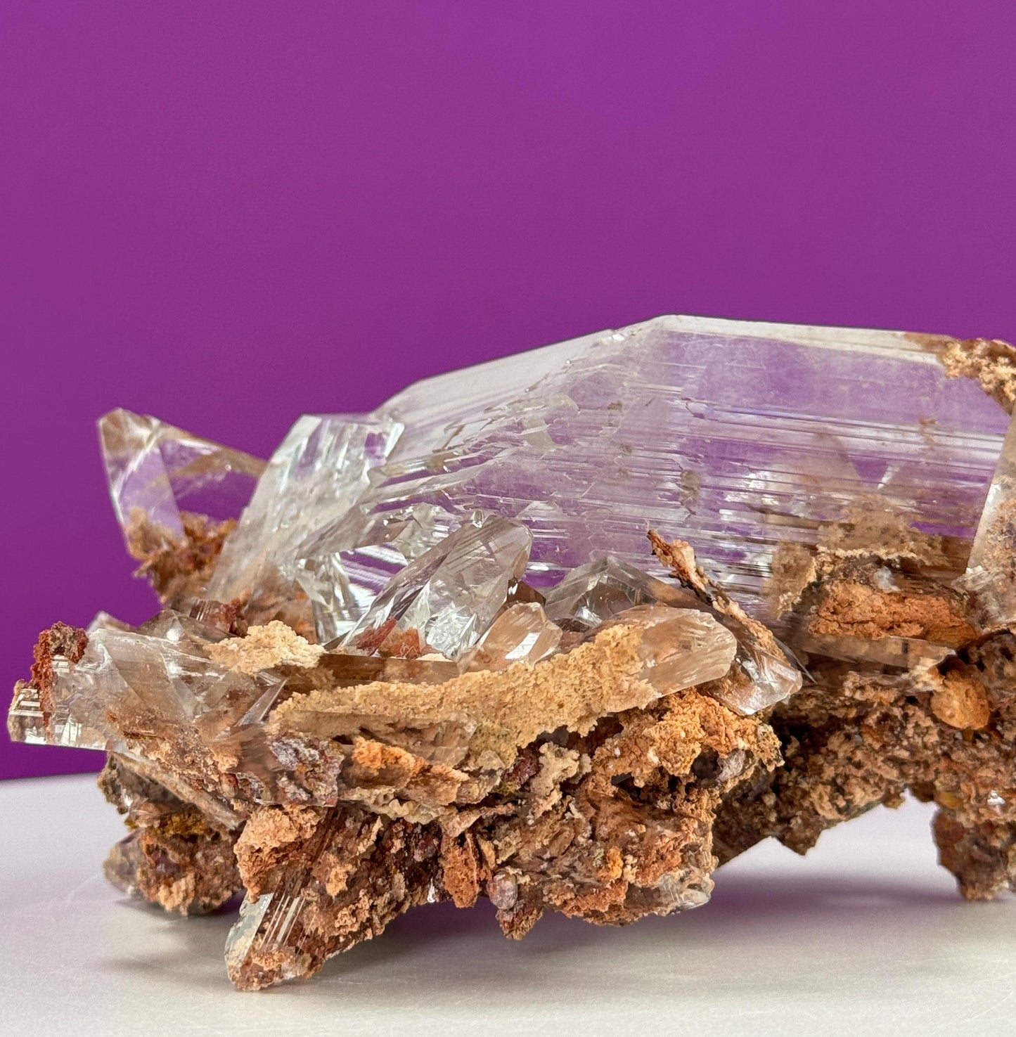 Selenite on Matrix-New Find!!! (Bermejillo, Durango, Mexico)