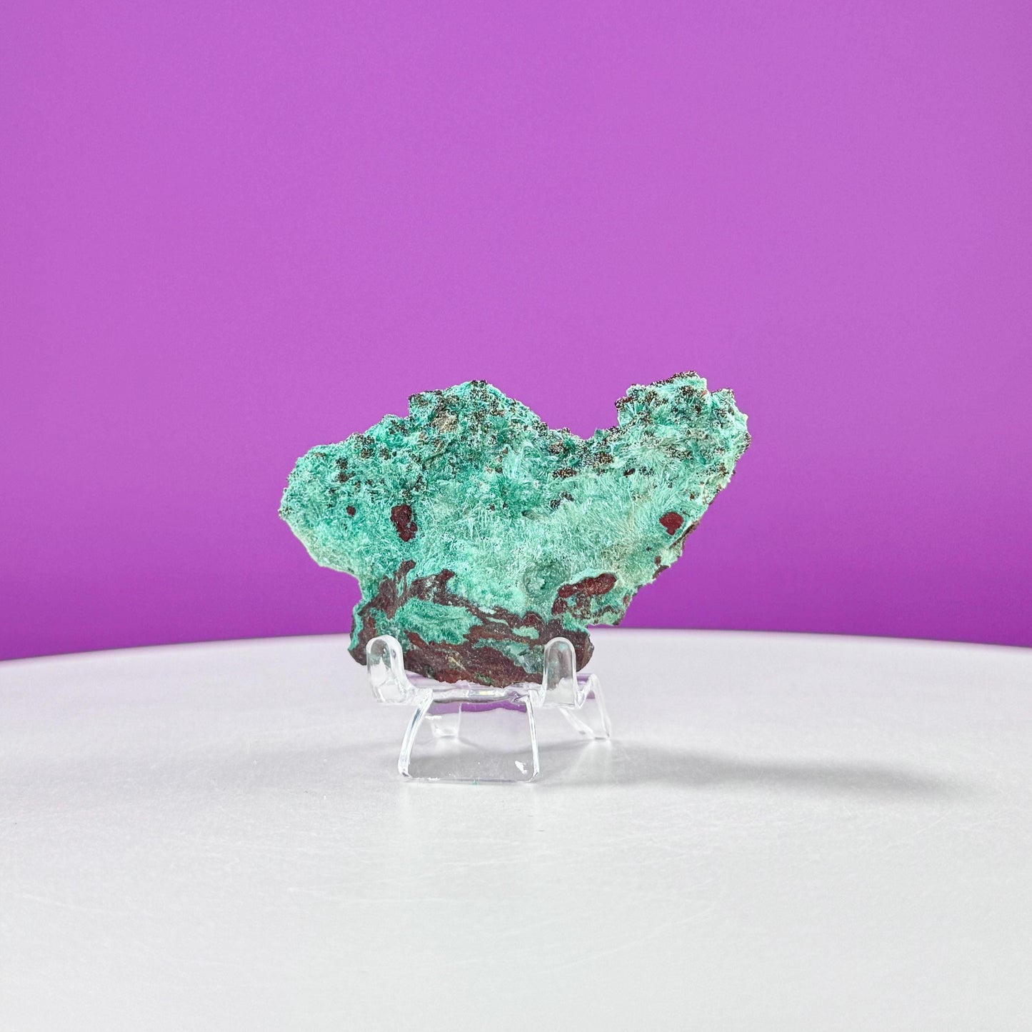 Brochantite Specimen (Mexico) (Includes Acrylic Stand)