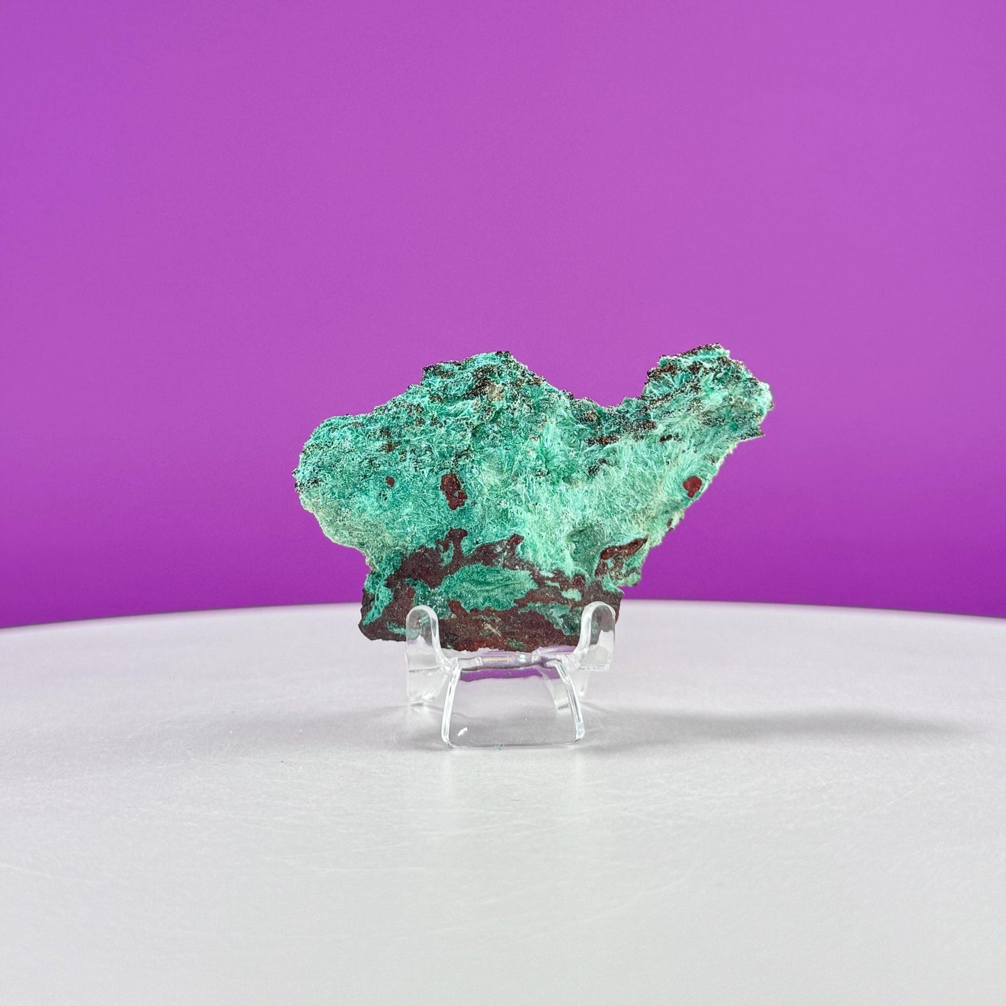 Brochantite Specimen (Mexico) (Includes Acrylic Stand)