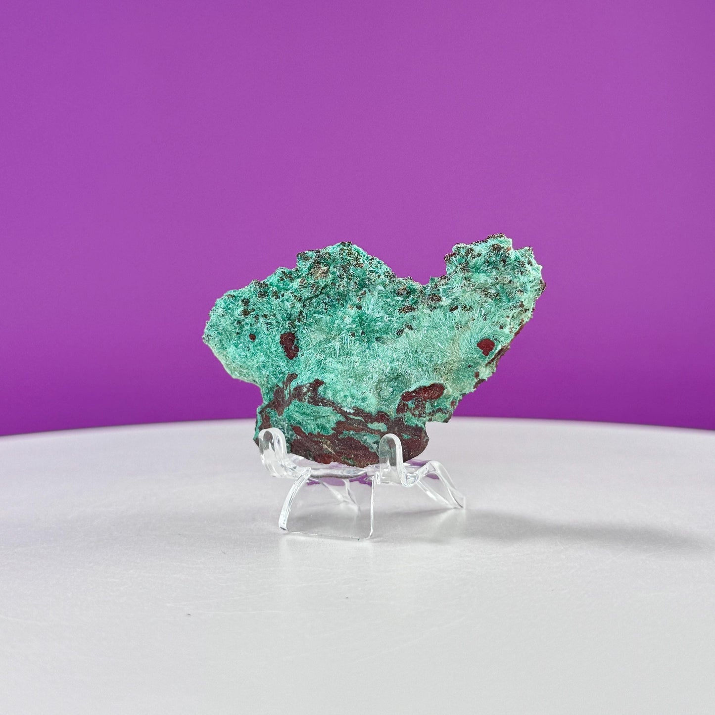 Brochantite Specimen (Mexico) (Includes Acrylic Stand)