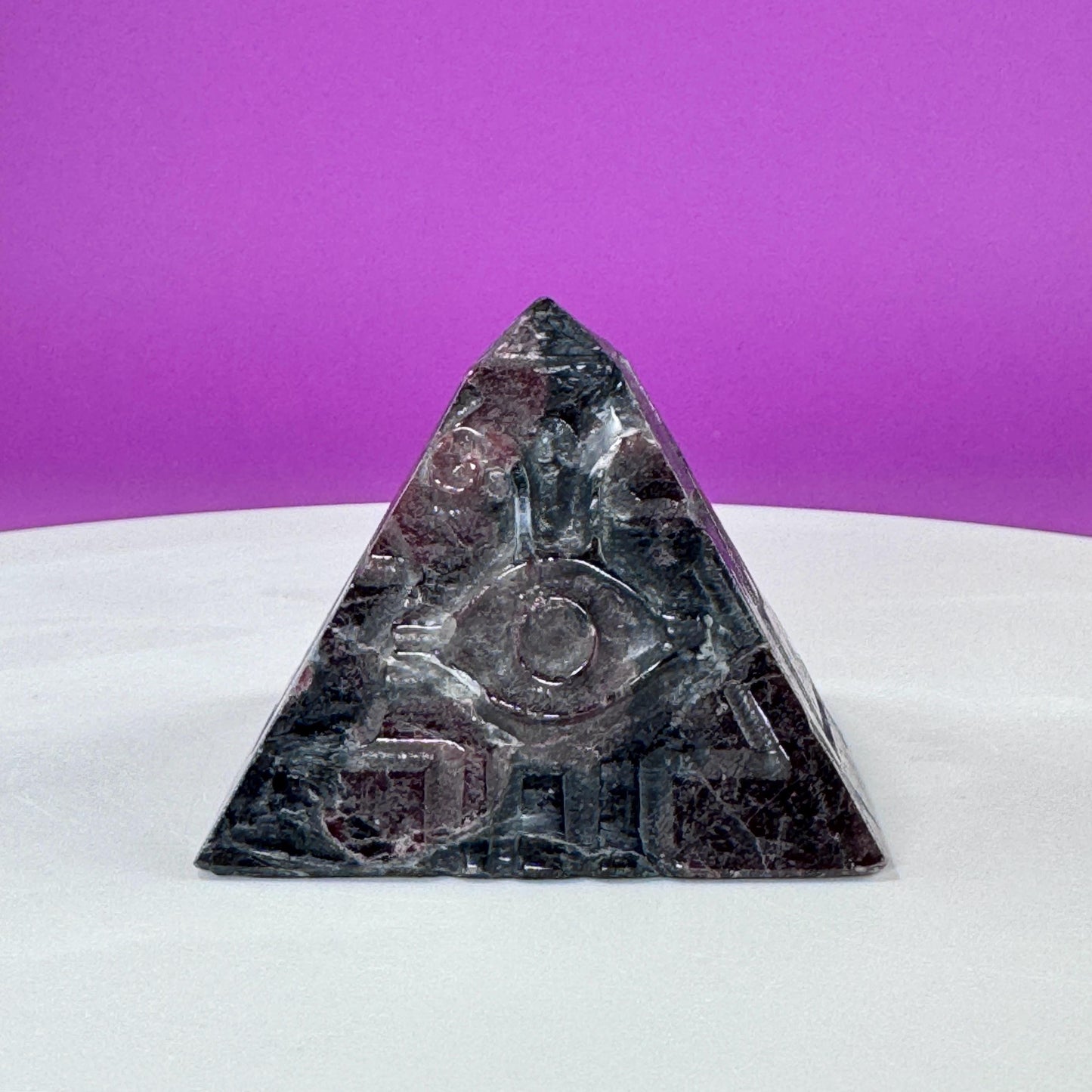 Garnet Eye of Horus Pyramid