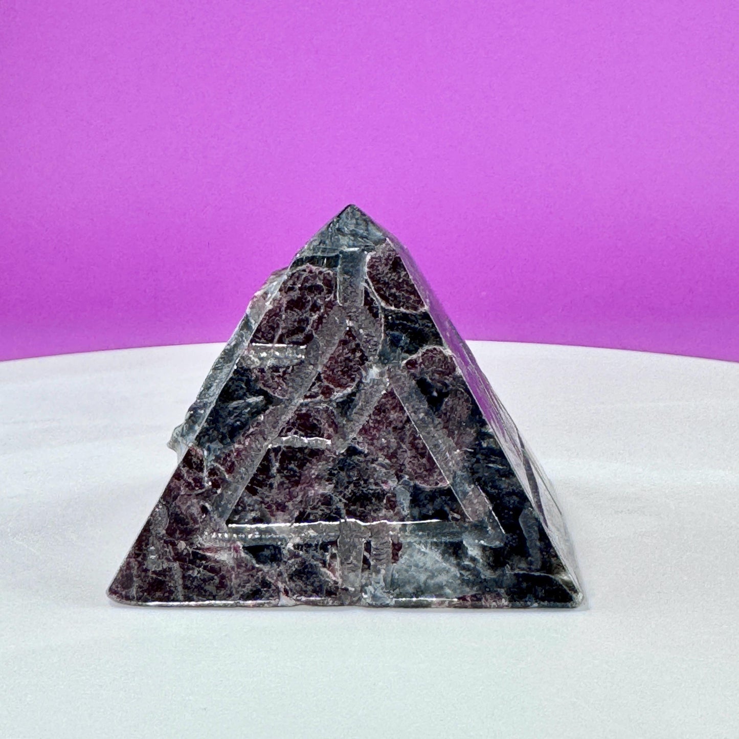 Garnet Eye of Horus Pyramid