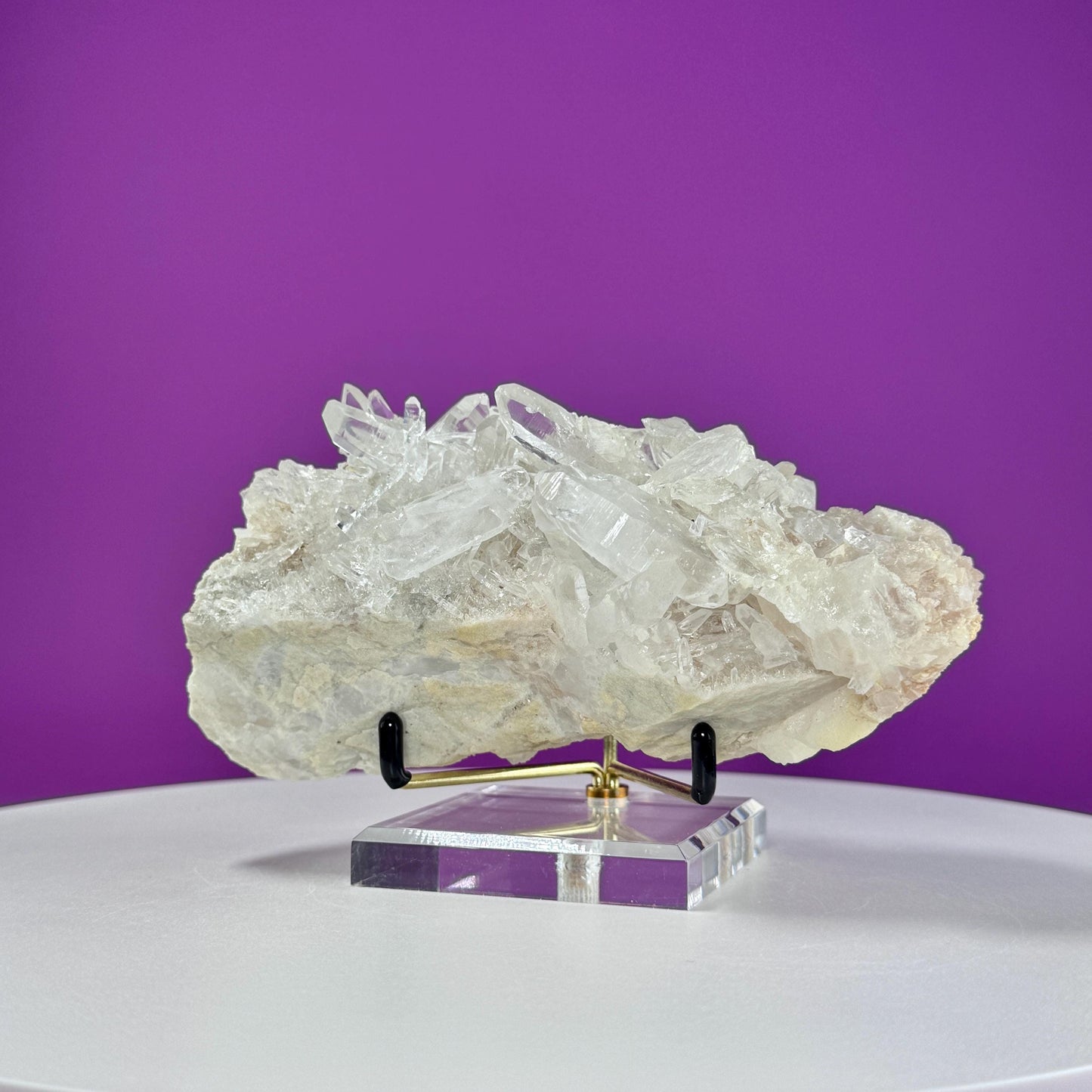 Tibet Quartz Cluster (Includes Gold Metal/Acrylic Stand)