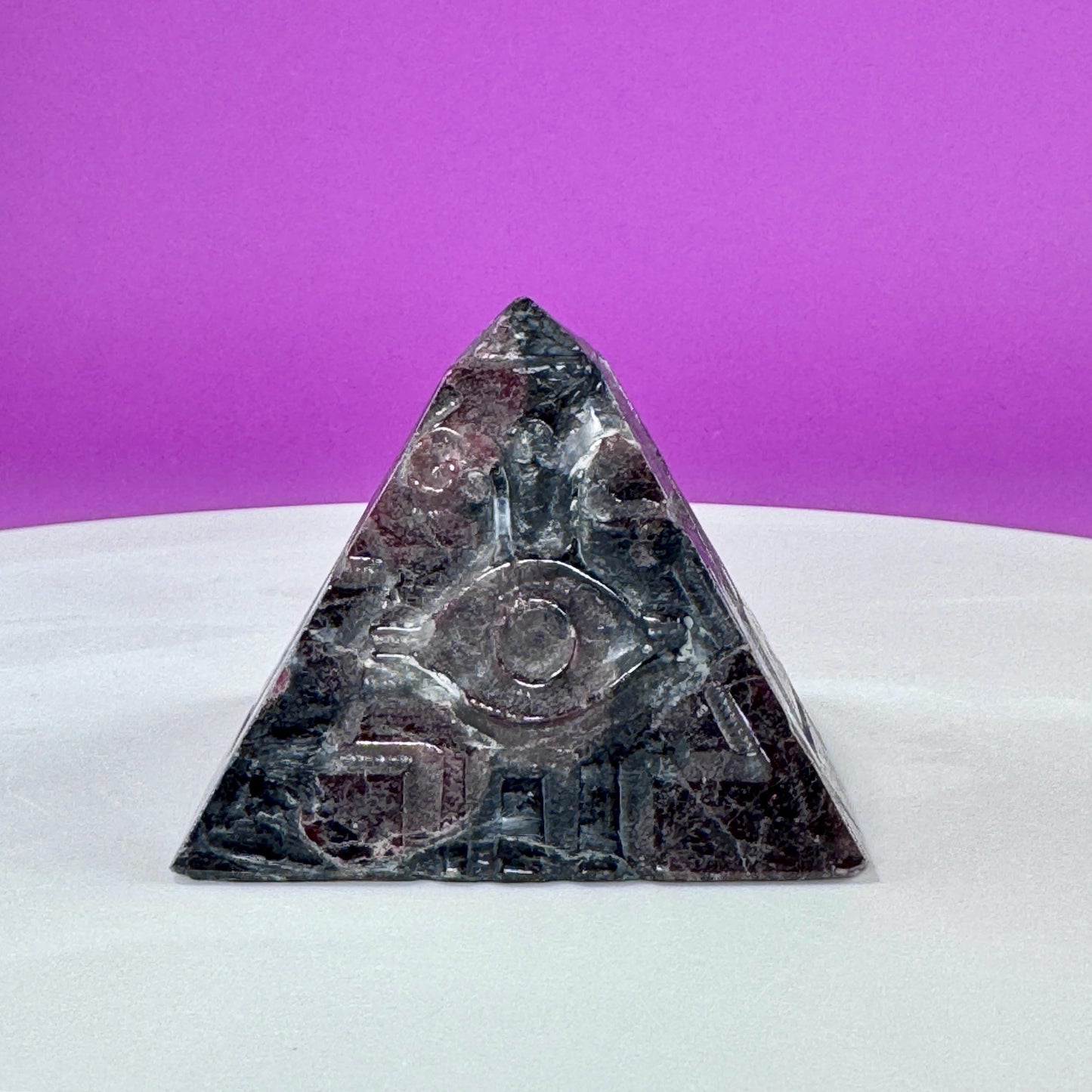 Garnet Eye of Horus Pyramid
