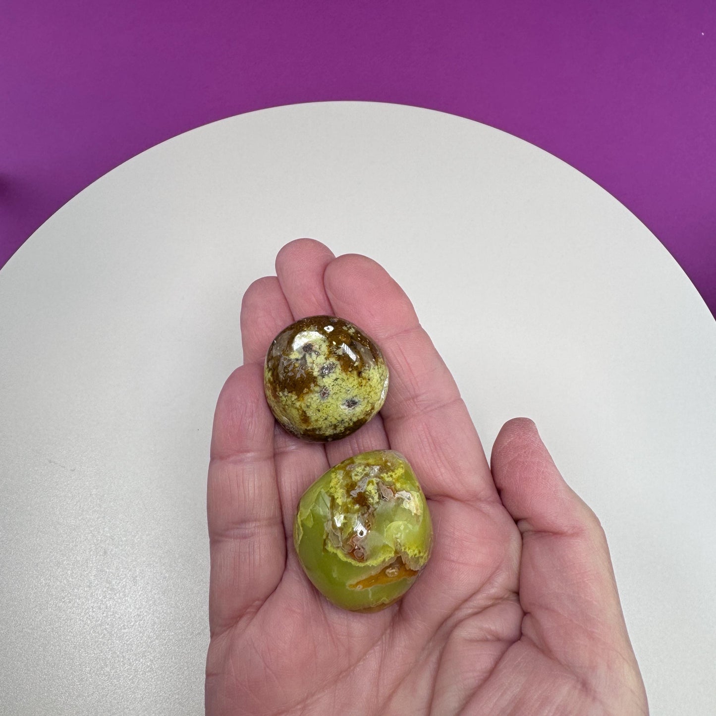 Green Opal Tumbled Stones