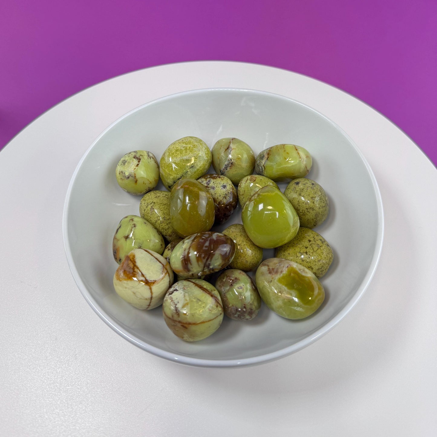Green Opal Tumbled Stones