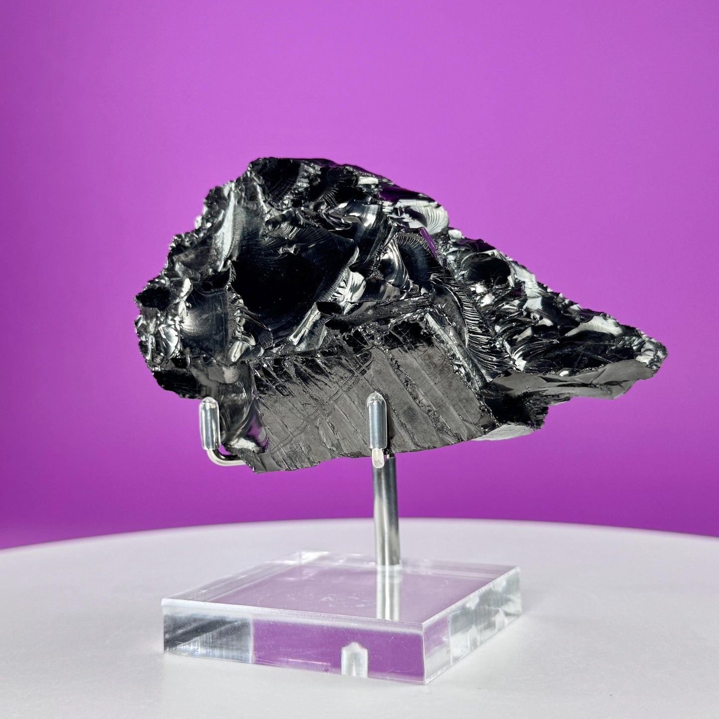 Elite Shungite Mineral (Columbia) (Includes Metal/Acrylic Stand)