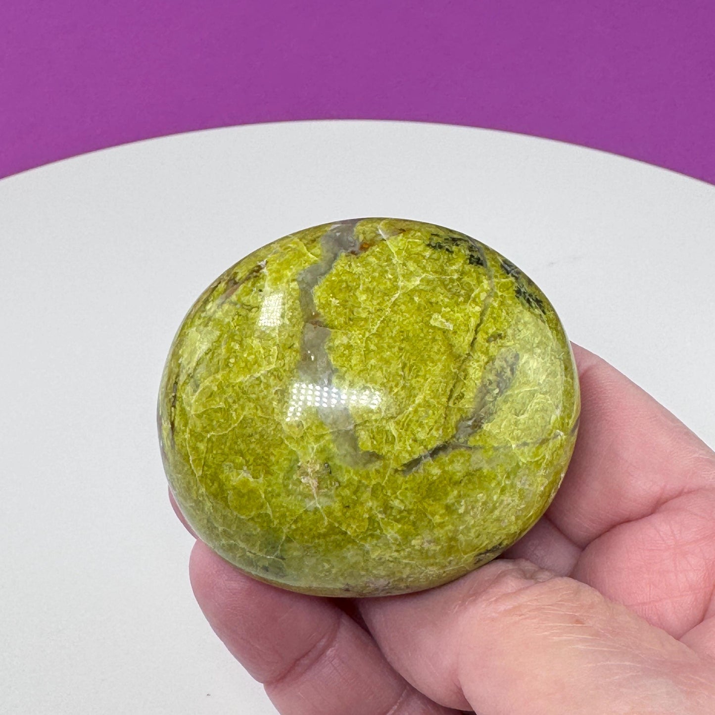 Green Opal Palm Stone