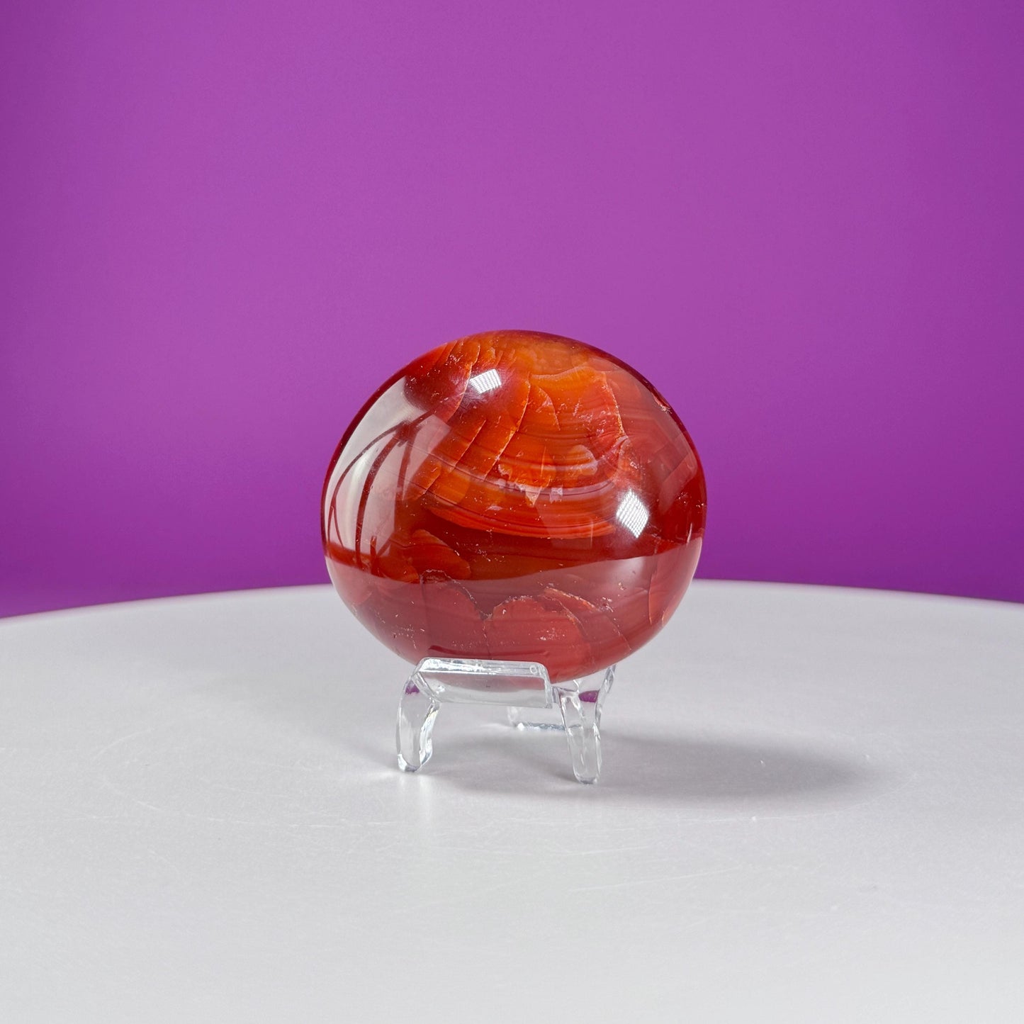 Carnelian Palm Stone