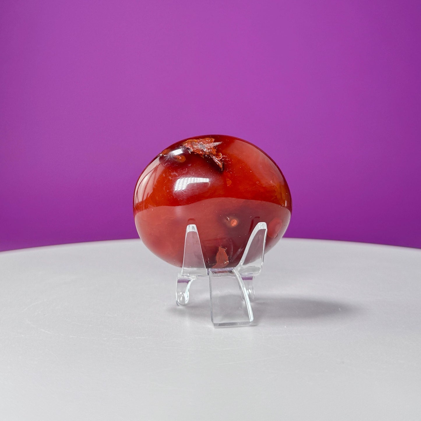 Carnelian Palm Stone