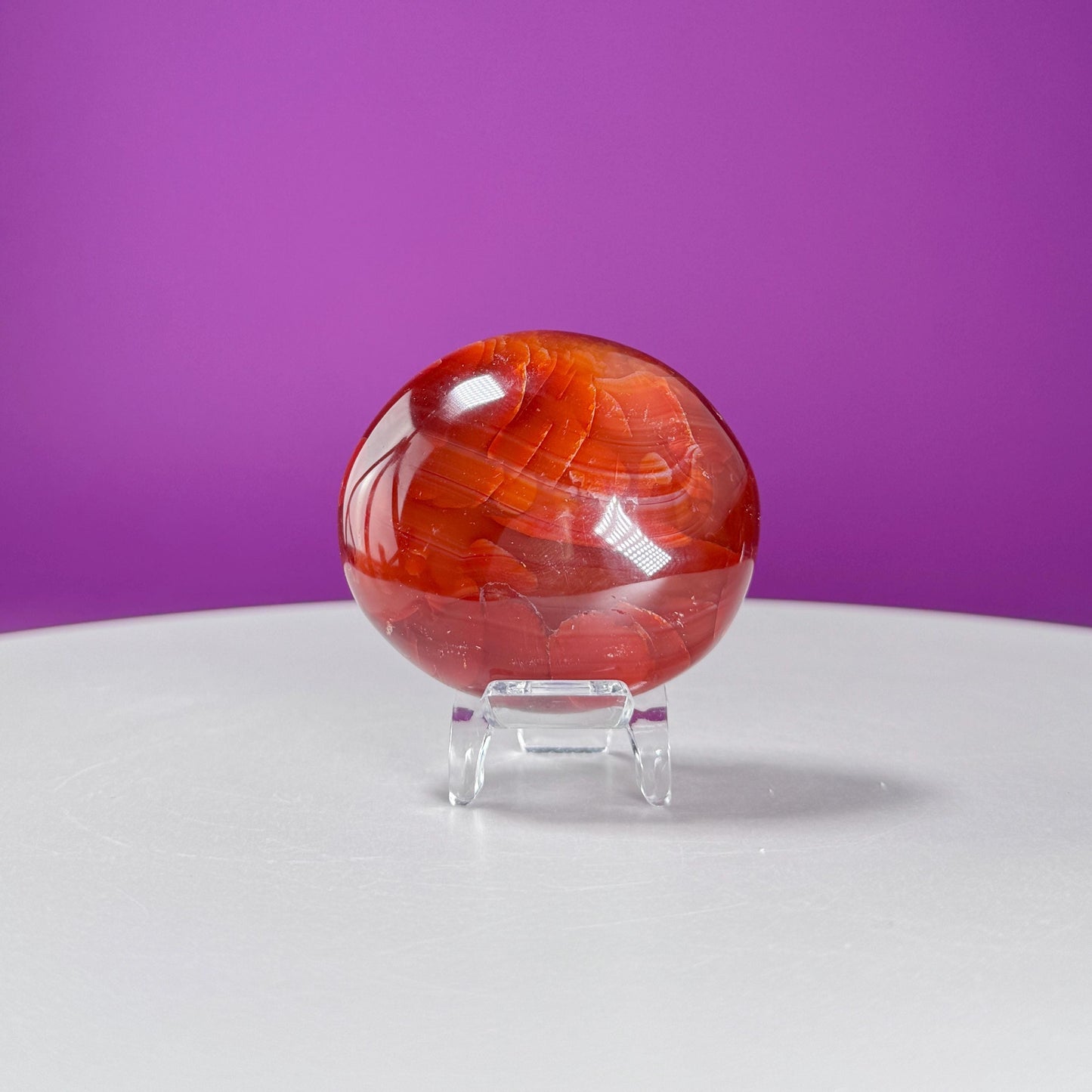 Carnelian Palm Stone
