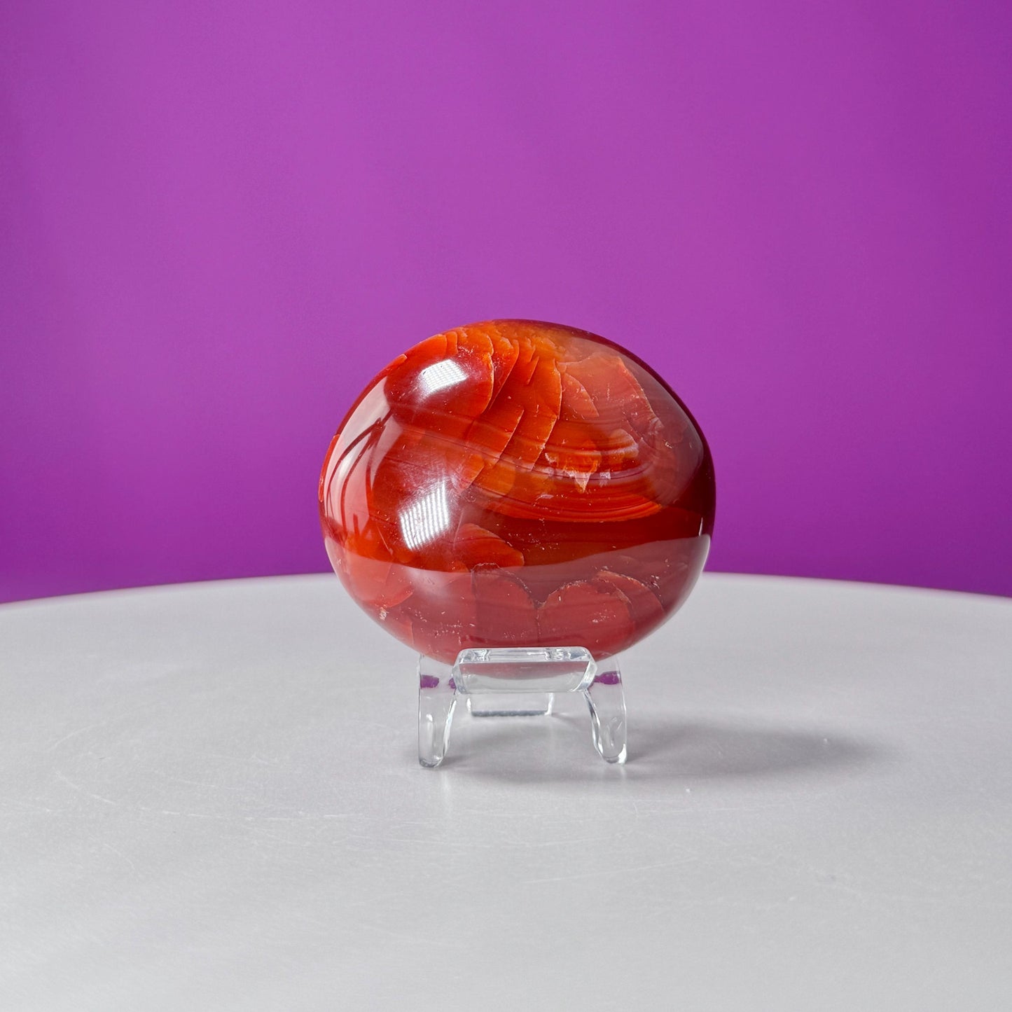Carnelian Palm Stone