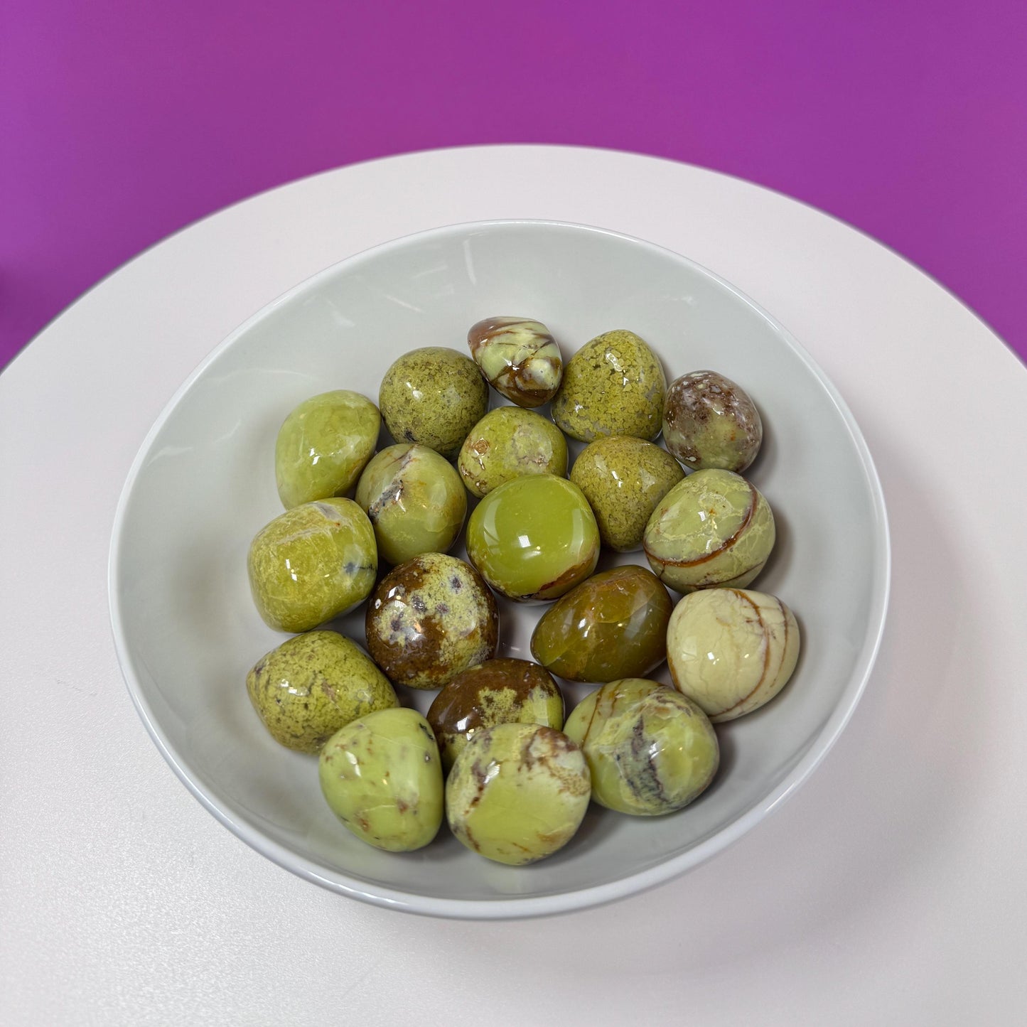 Green Opal Tumbled Stones