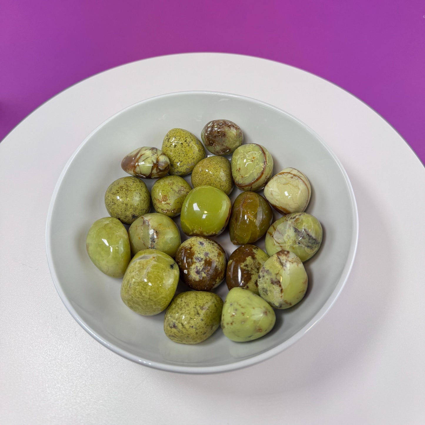 Green Opal Tumbled Stones