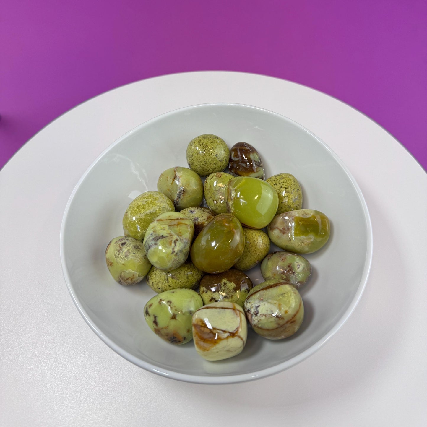 Green Opal Tumbled Stones