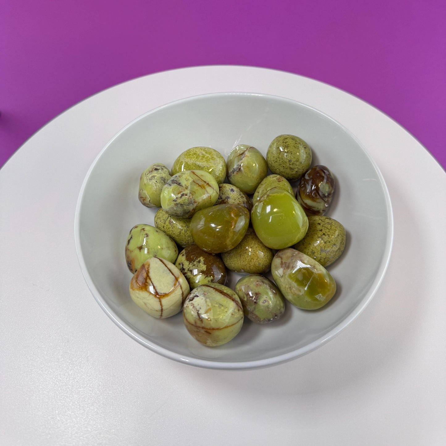 Green Opal Tumbled Stones