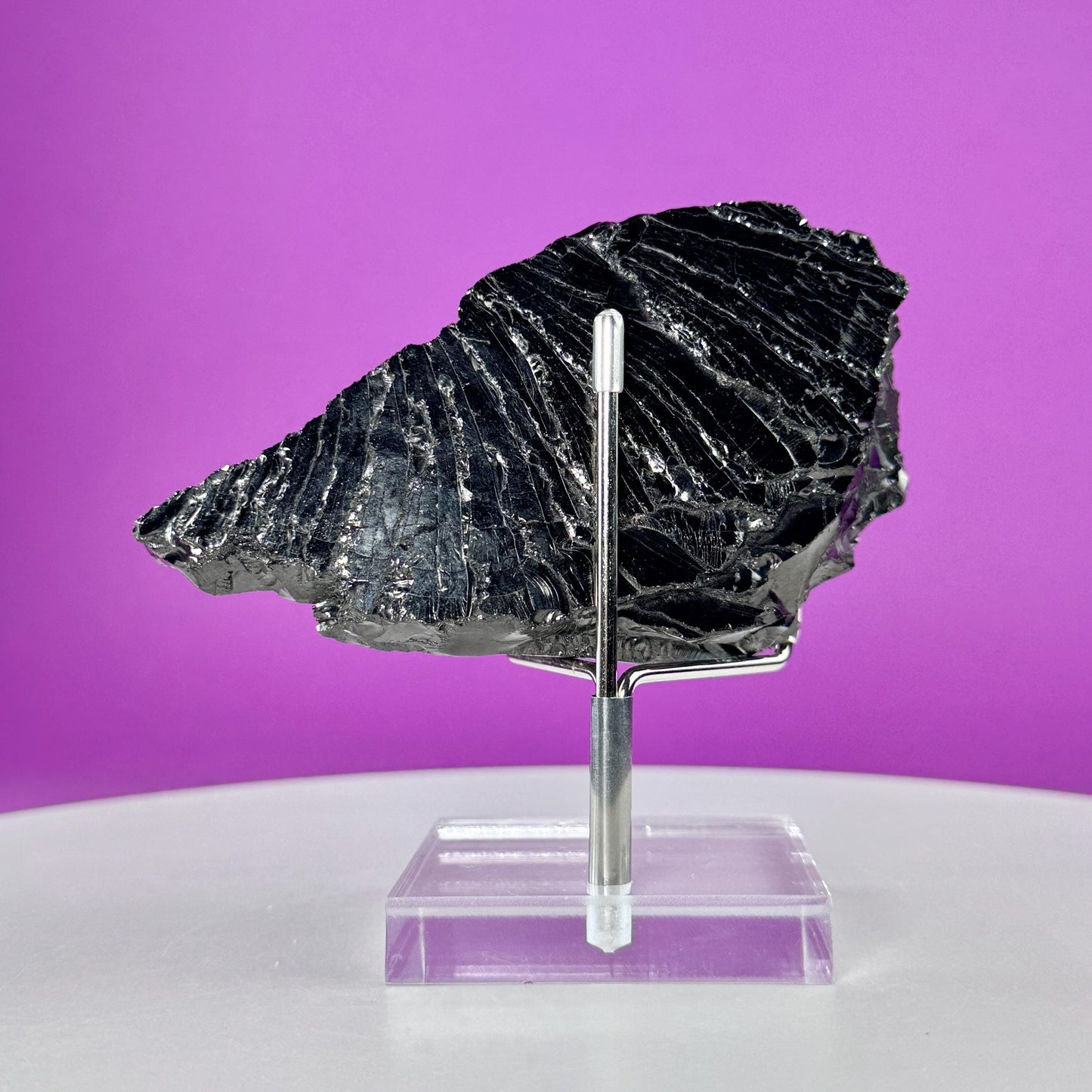 Elite Shungite Mineral (Columbia) (Includes Metal/Acrylic Stand)