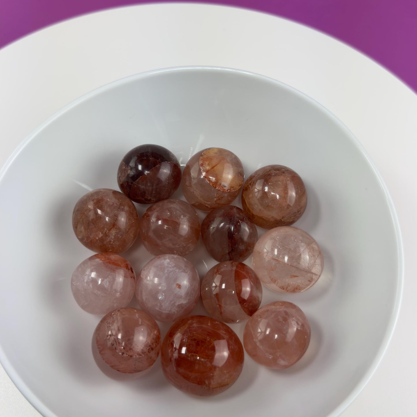 Fire Quartz Tumbled Stone, Hand-Carved, (Mexico)