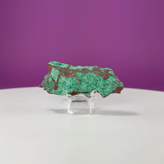 Brochantite Specimen (Mexico) (Includes Acrylic Stand)