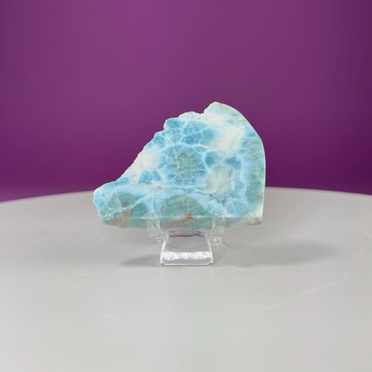 Larimar Mini Slice (Includes Acrylic Stand)