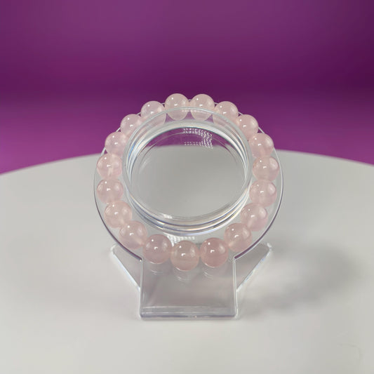 Rose Quartz Bracelet-10 Millimeter Beads