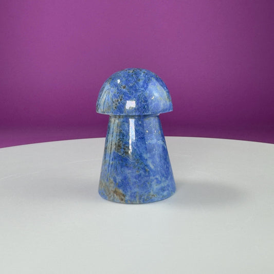 Lapis Lazuli with Pyrite Mushroom