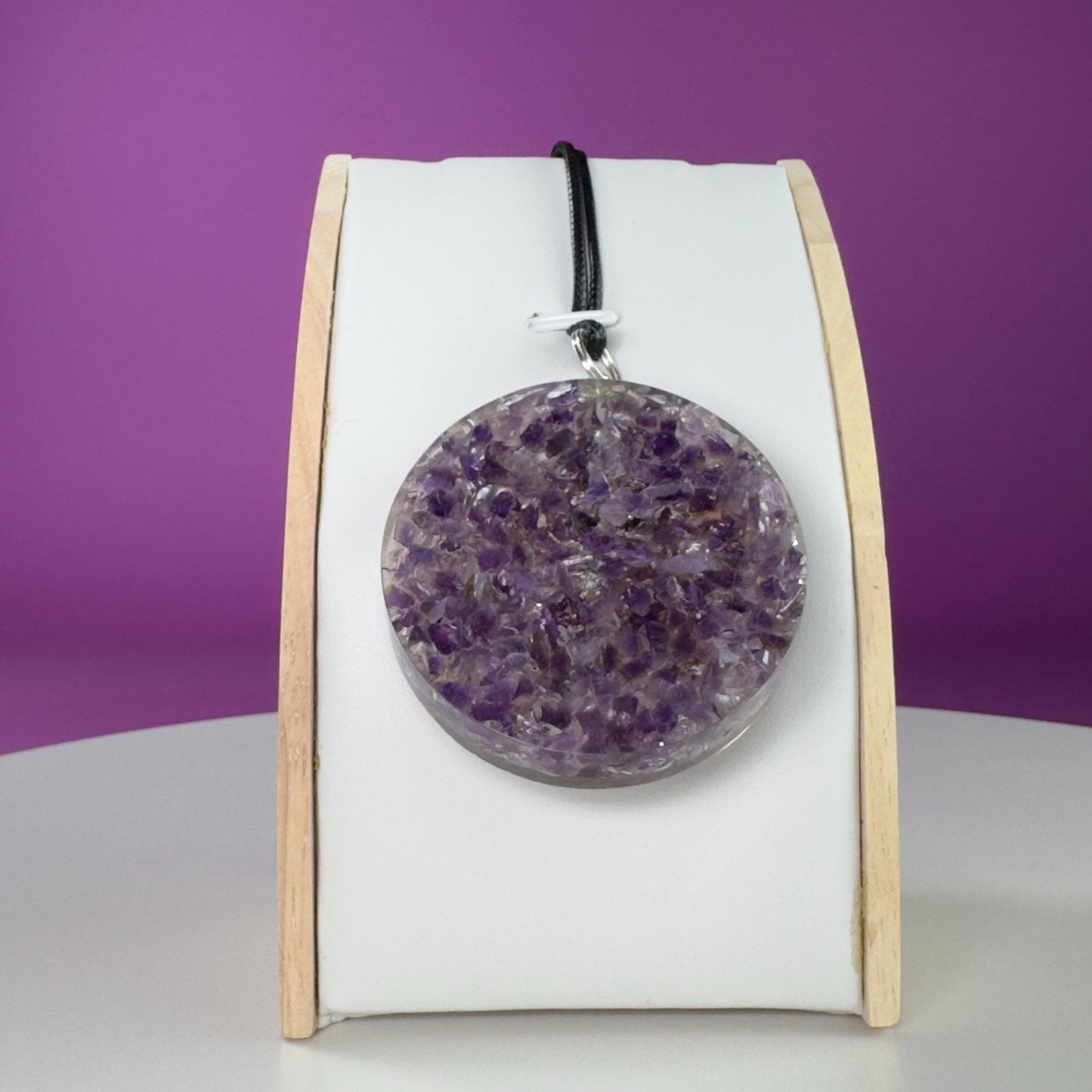 Amethyst Metatron Orgonite Necklace